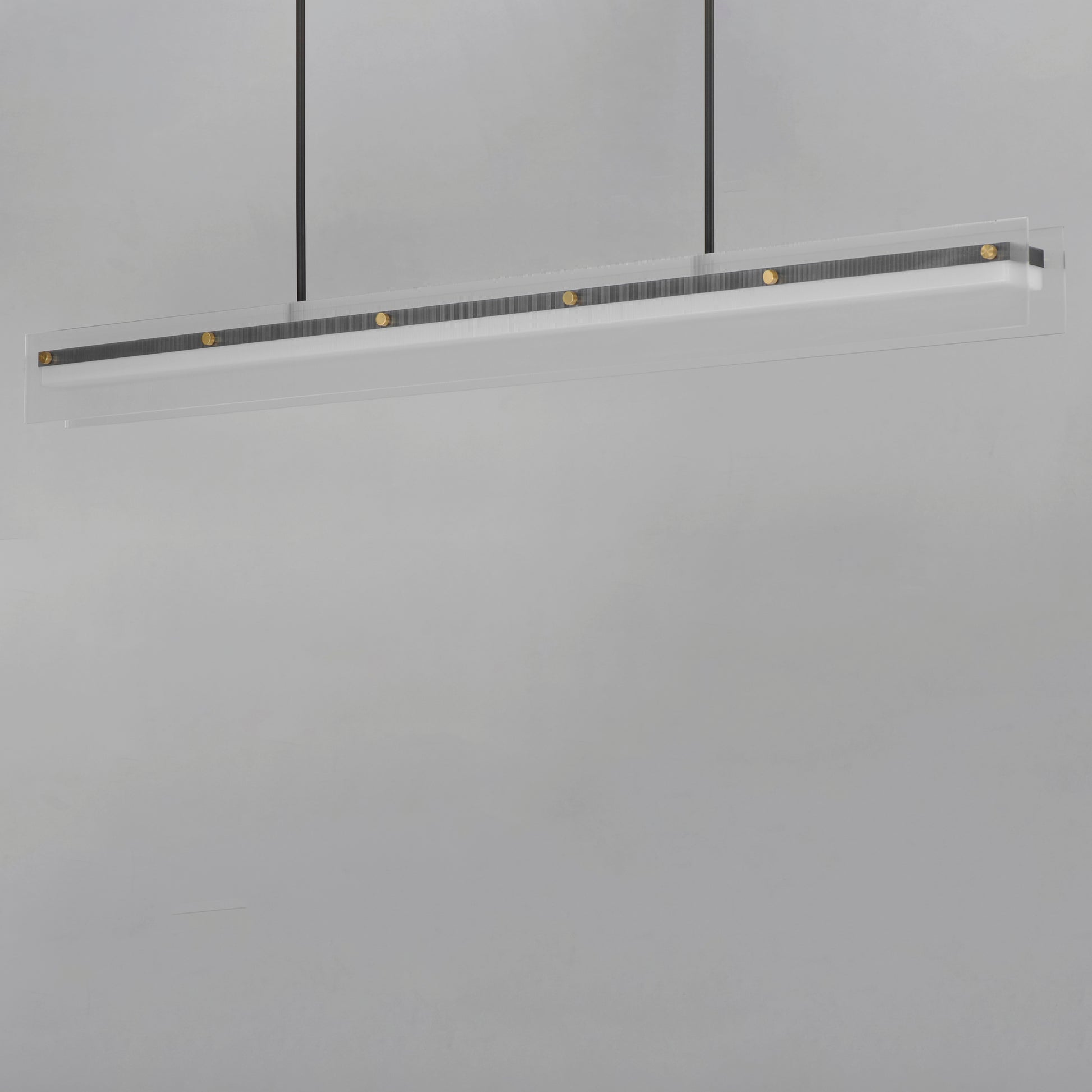 Spectre 61.5" Linear Pendant Black/Natural Aged Brass by Maxim Lighting