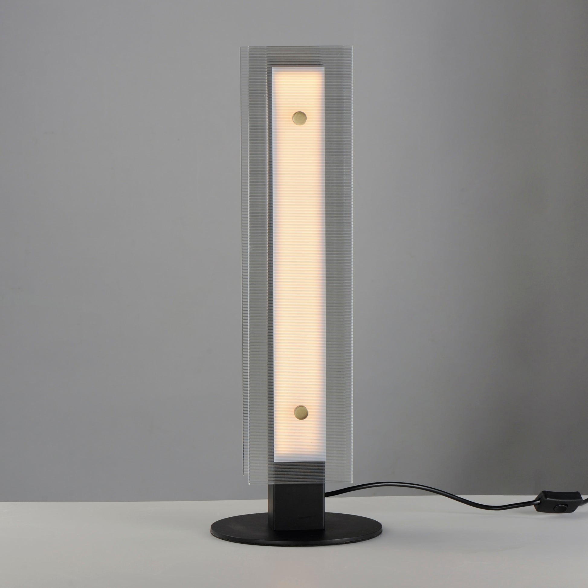Spectre 20" Table Lamp Black/Natural Aged Brass by Maxim Lighting