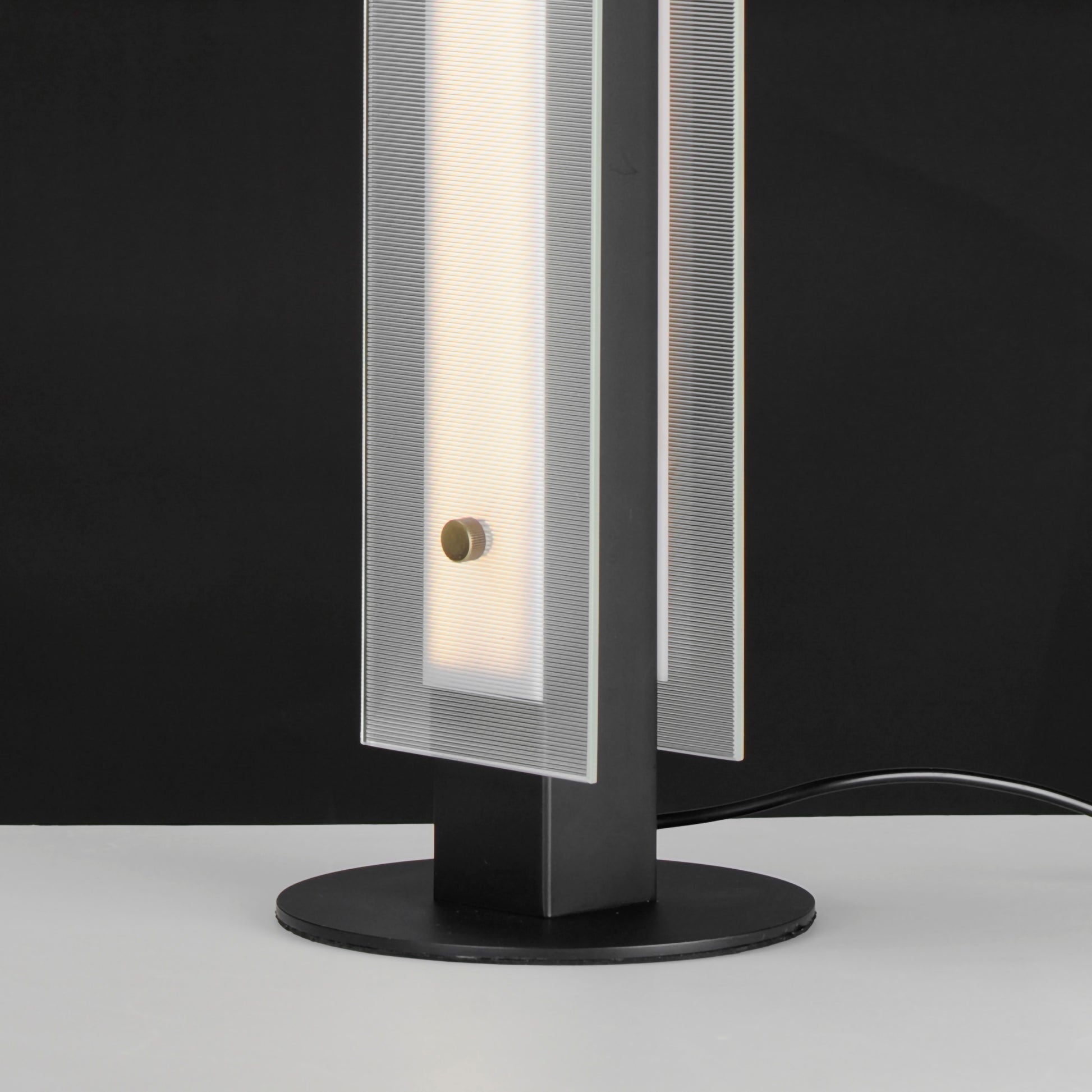 Spectre 20" Table Lamp Black/Natural Aged Brass by Maxim Lighting