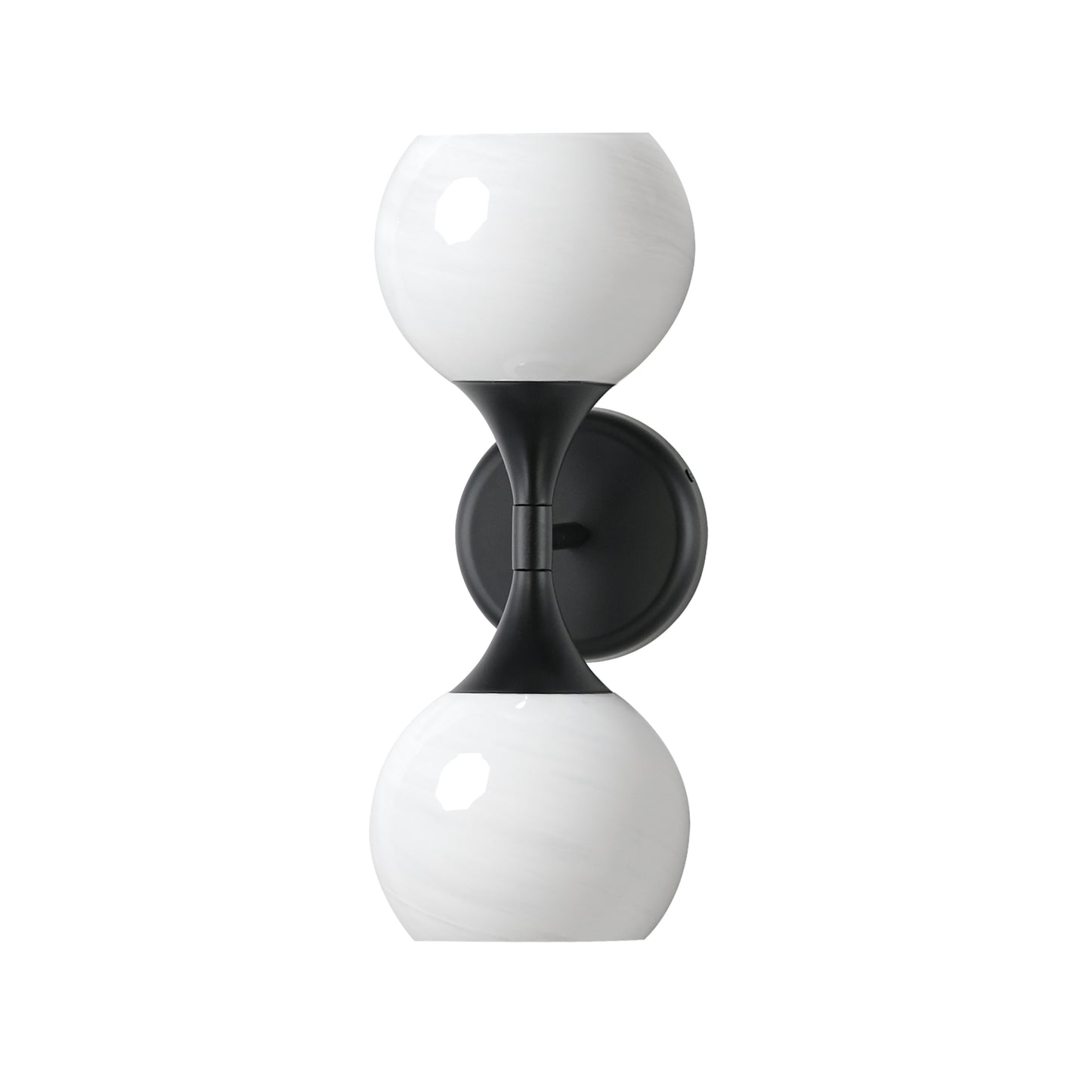 Neve 2-Light Wall Sconce Black by Maxim Lighting