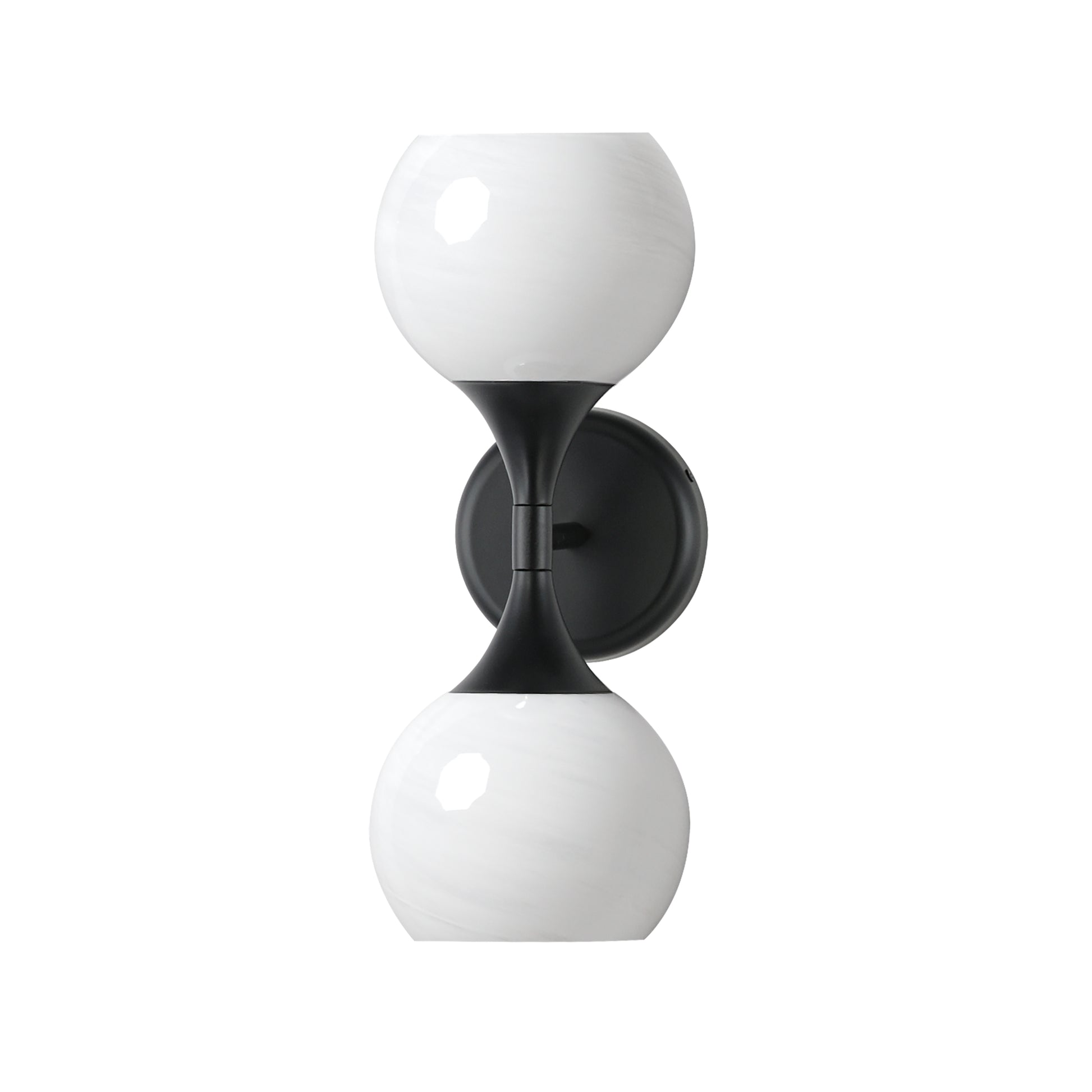 Neve 2-Light Wall Sconce Black by Maxim Lighting