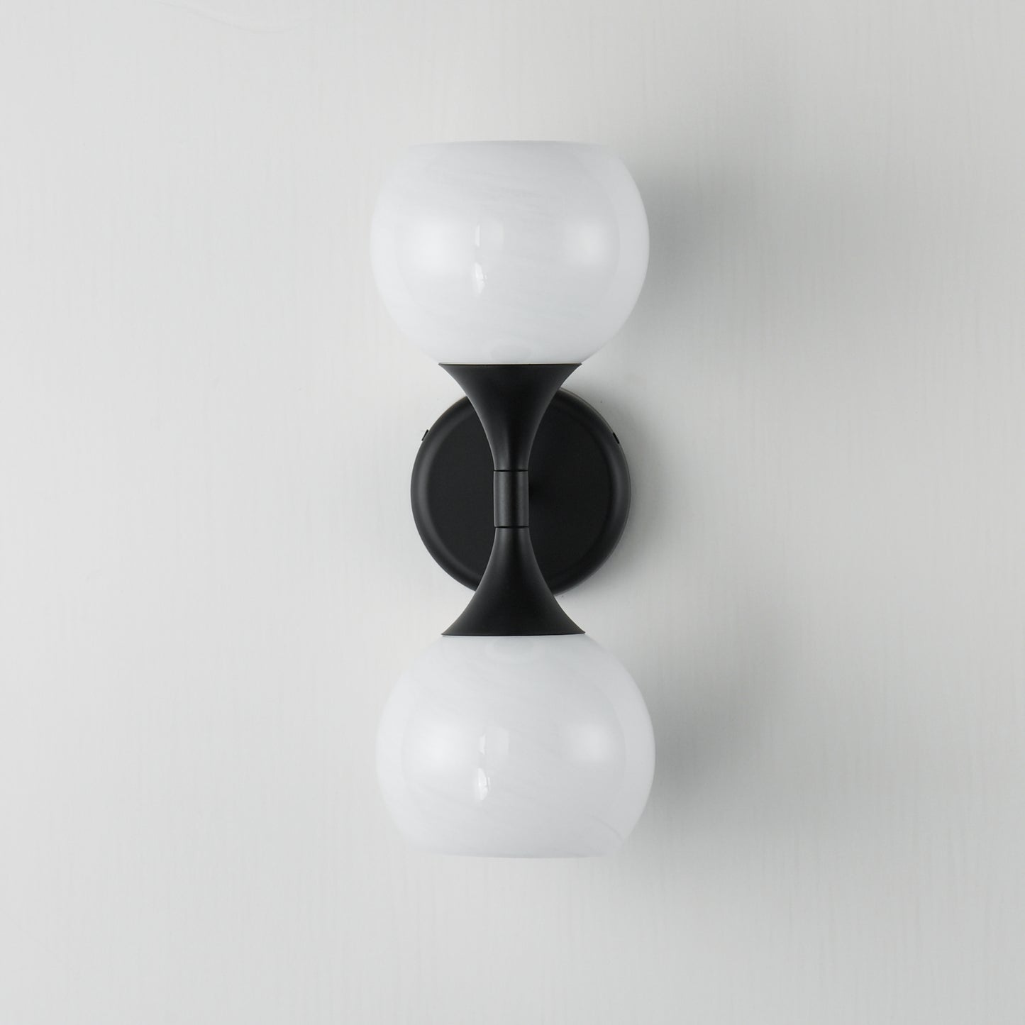 Neve 2-Light Wall Sconce Black by Maxim Lighting
