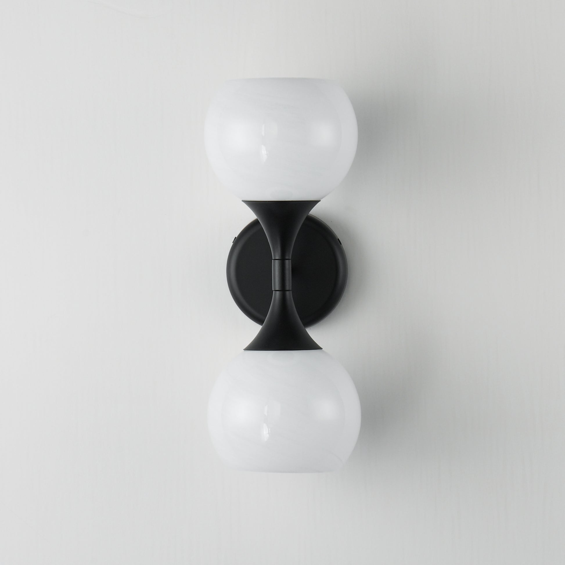 Neve 2-Light Wall Sconce Black by Maxim Lighting