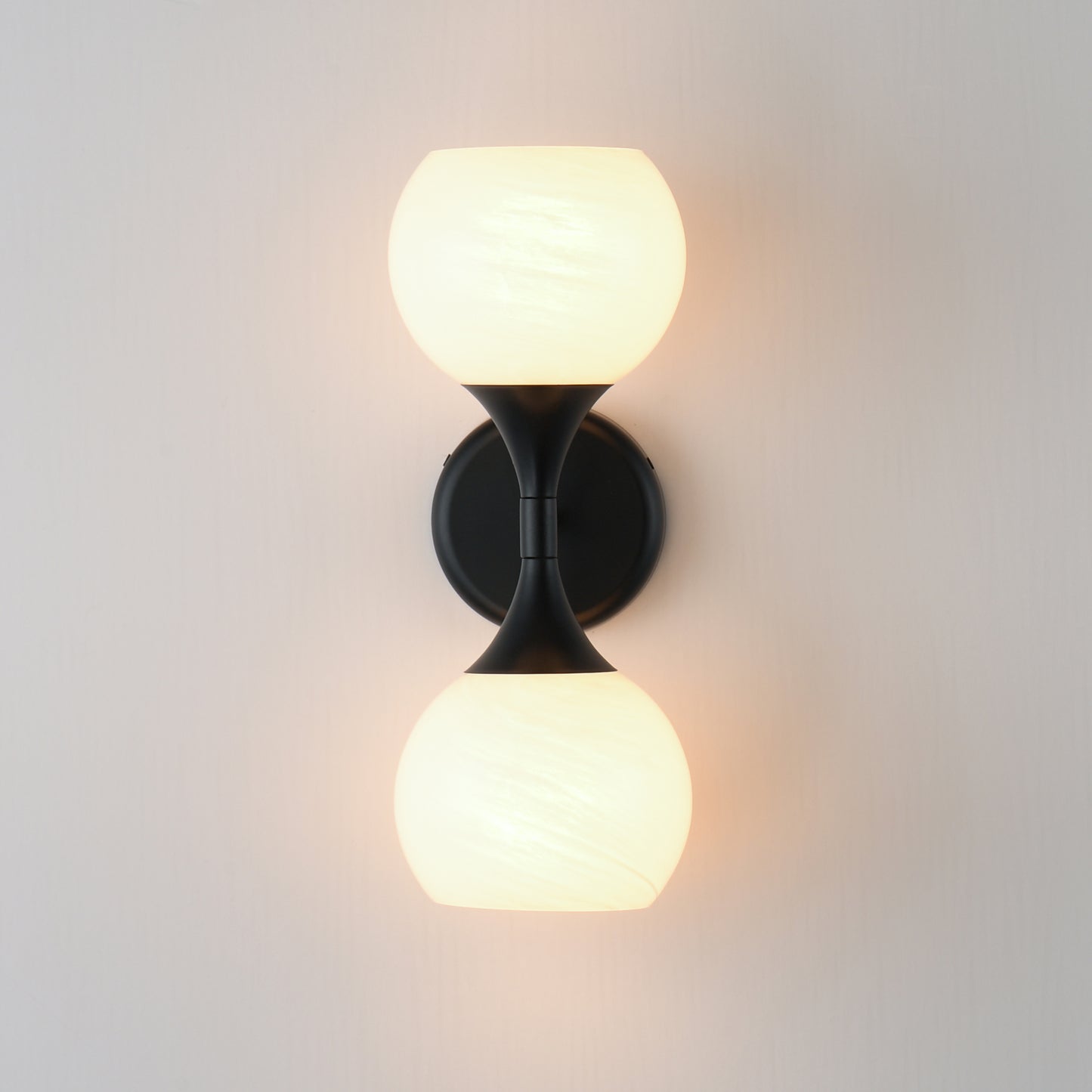 Neve 2-Light Wall Sconce Black by Maxim Lighting