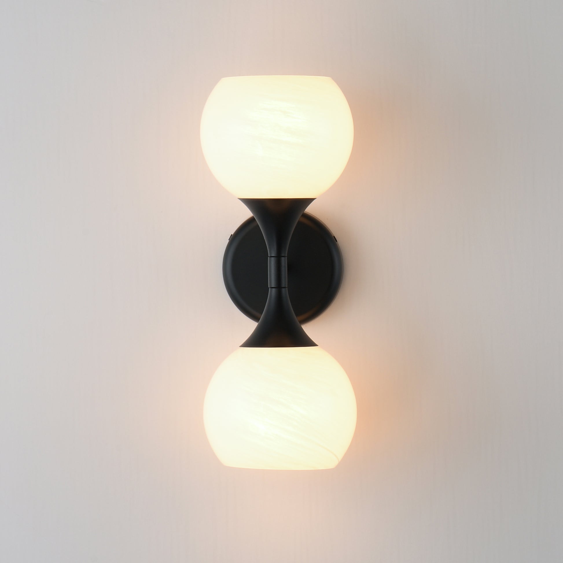 Neve 2-Light Wall Sconce Black by Maxim Lighting