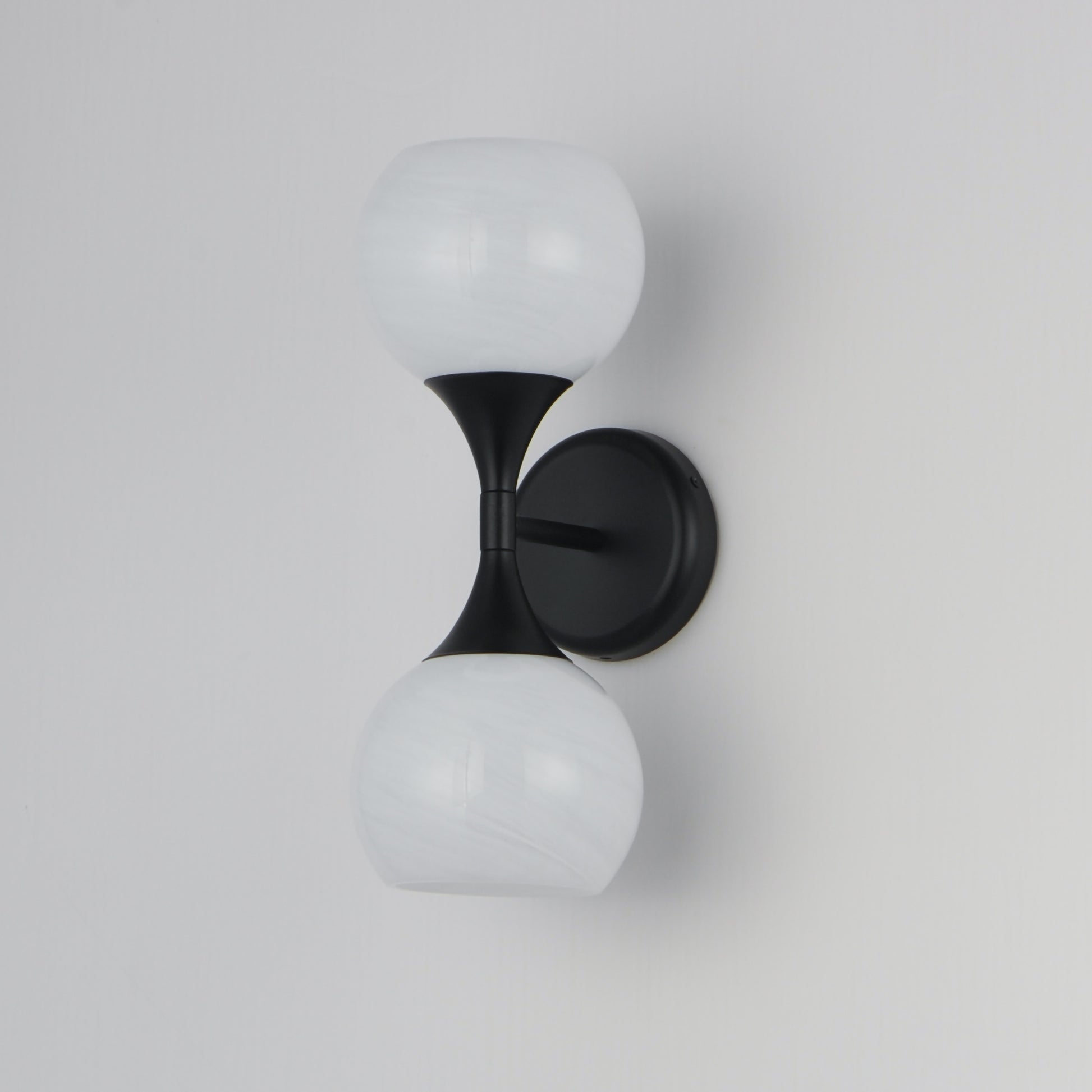 Neve 2-Light Wall Sconce Black by Maxim Lighting