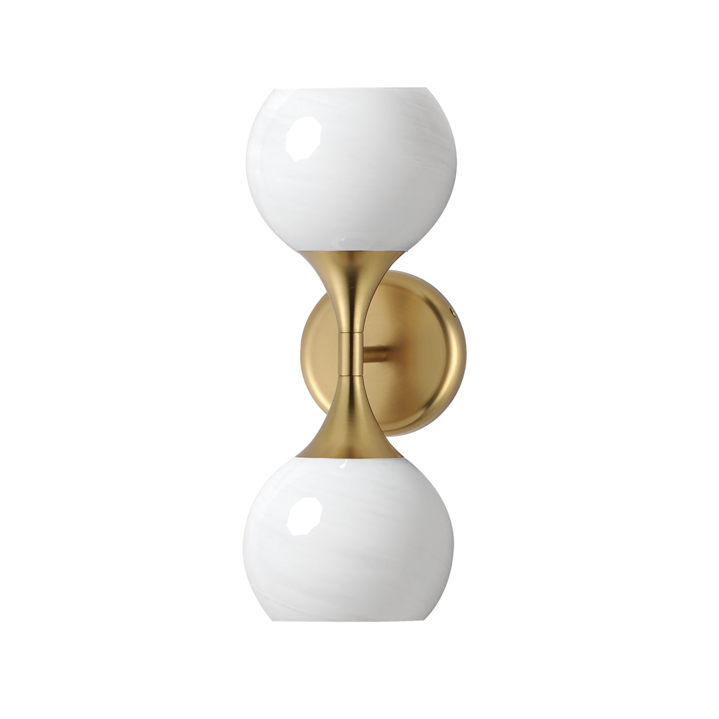 Neve 2-Light Wall Sconce Natural Aged Brass by Maxim Lighting