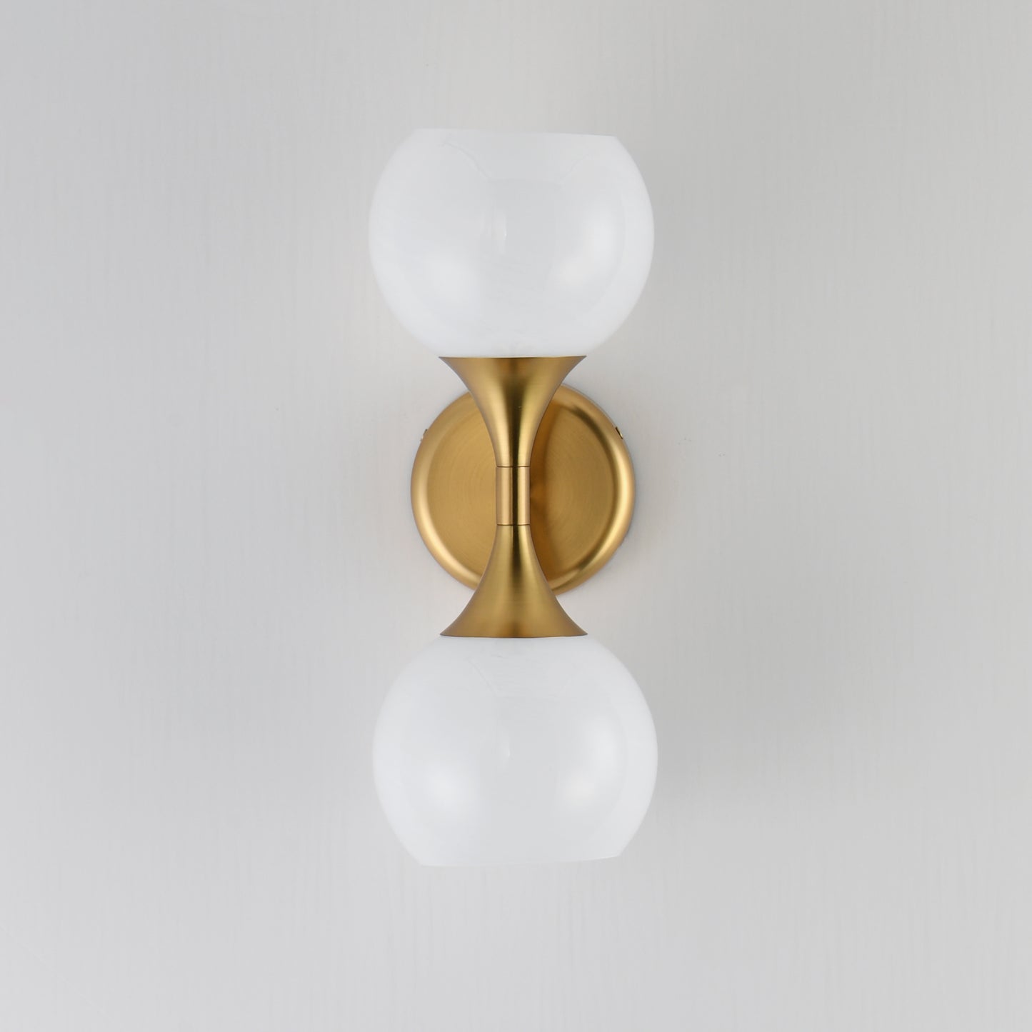 Neve 2-Light Wall Sconce Natural Aged Brass by Maxim Lighting