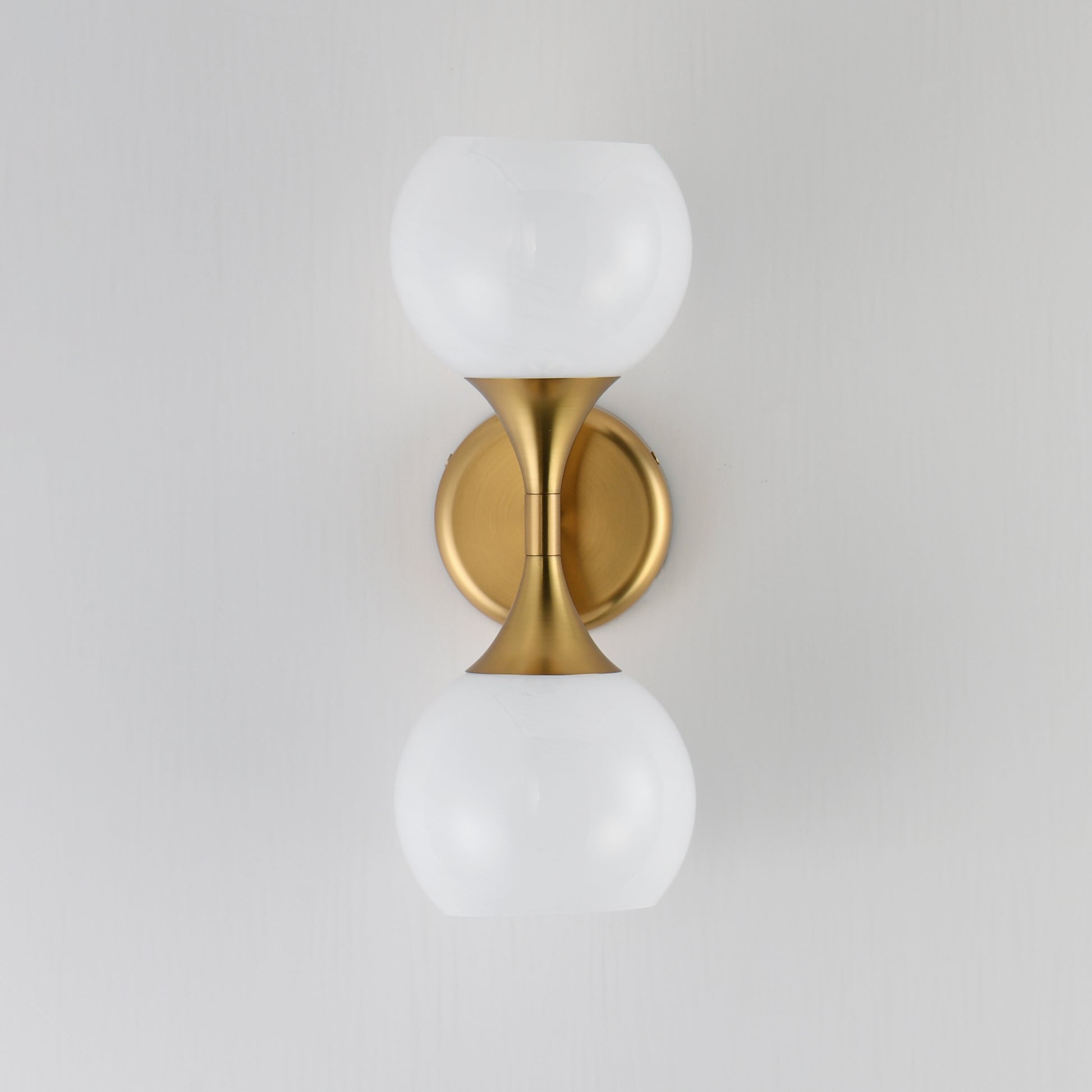 Neve 2-Light Wall Sconce Natural Aged Brass by Maxim Lighting