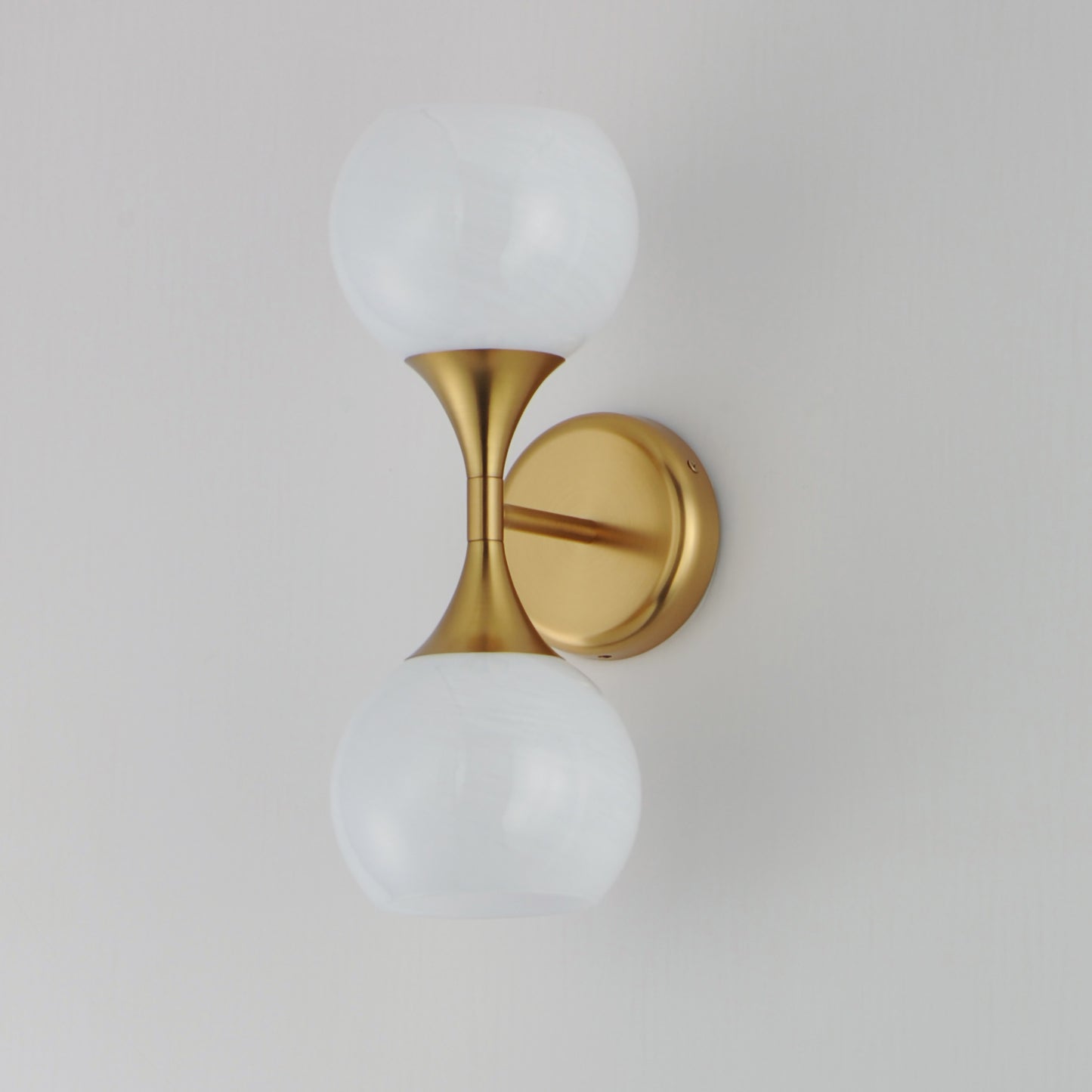 Neve 2-Light Wall Sconce Natural Aged Brass by Maxim Lighting