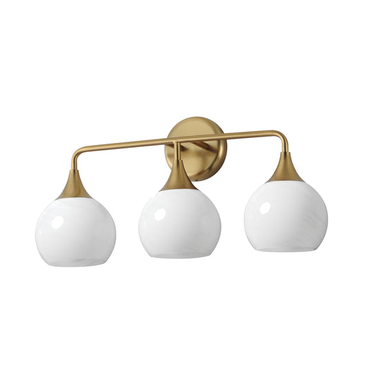 Neve 3-Light Bath Vanity Natural Aged Brass by Maxim Lighting