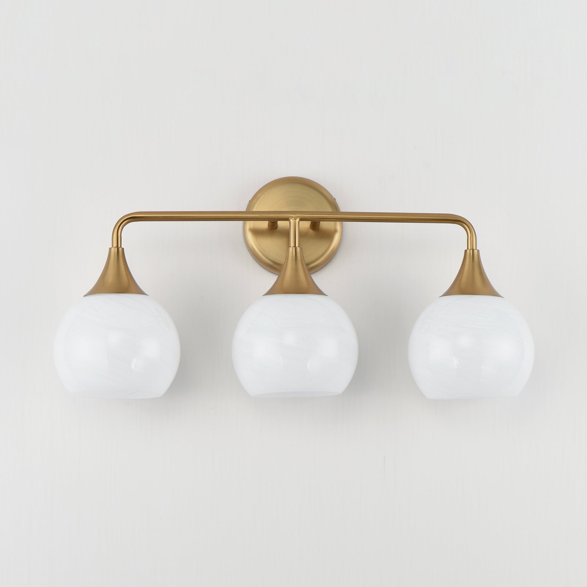 Neve 3-Light Bath Vanity Natural Aged Brass by Maxim Lighting