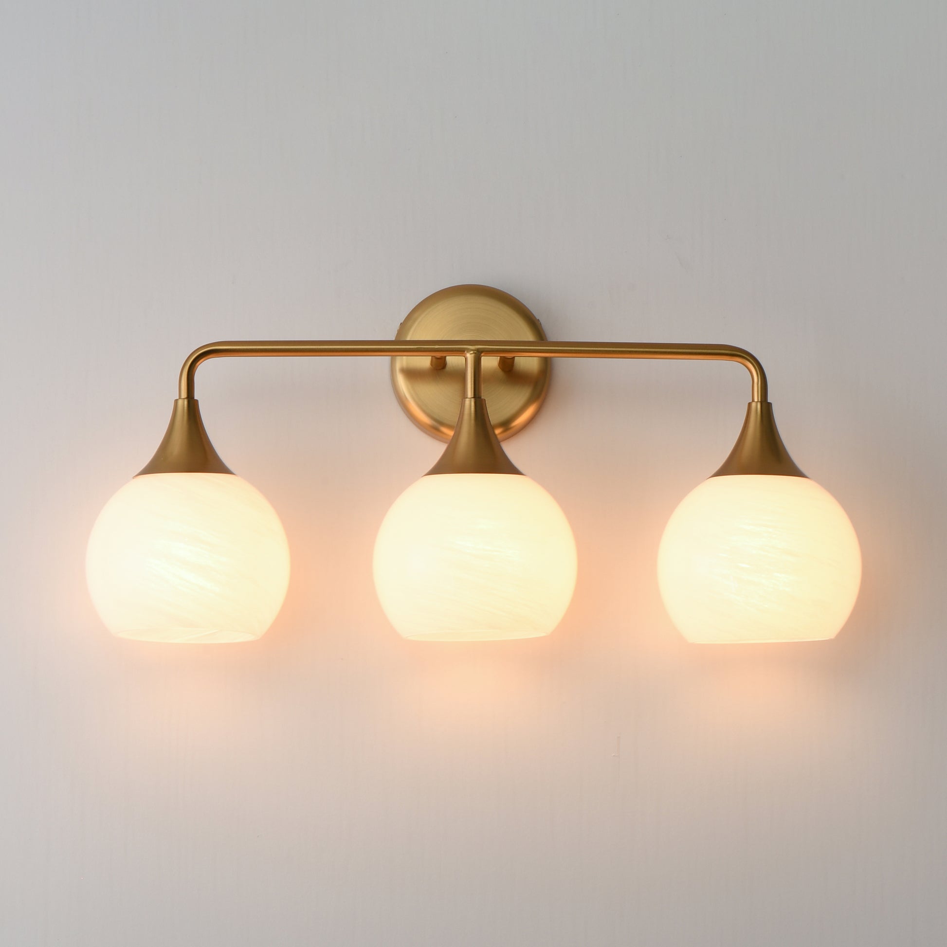 Neve 3-Light Bath Vanity Natural Aged Brass by Maxim Lighting