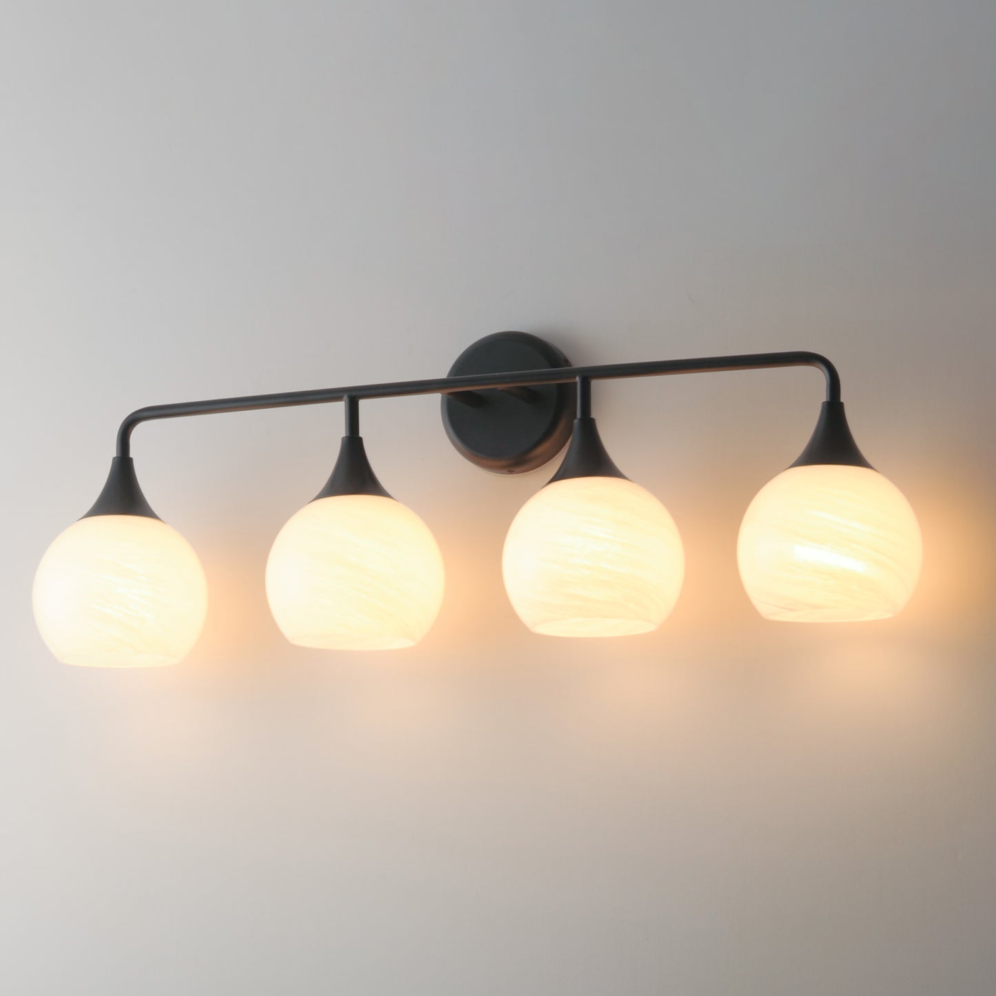 Neve 4-Light Bath Vanity Black by Maxim Lighting
