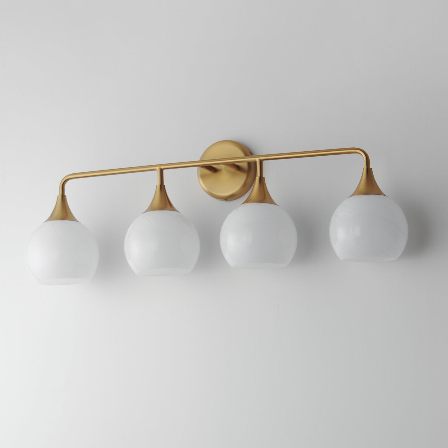 Neve 4-Light Bath Vanity Natural Aged Brass by Maxim Lighting