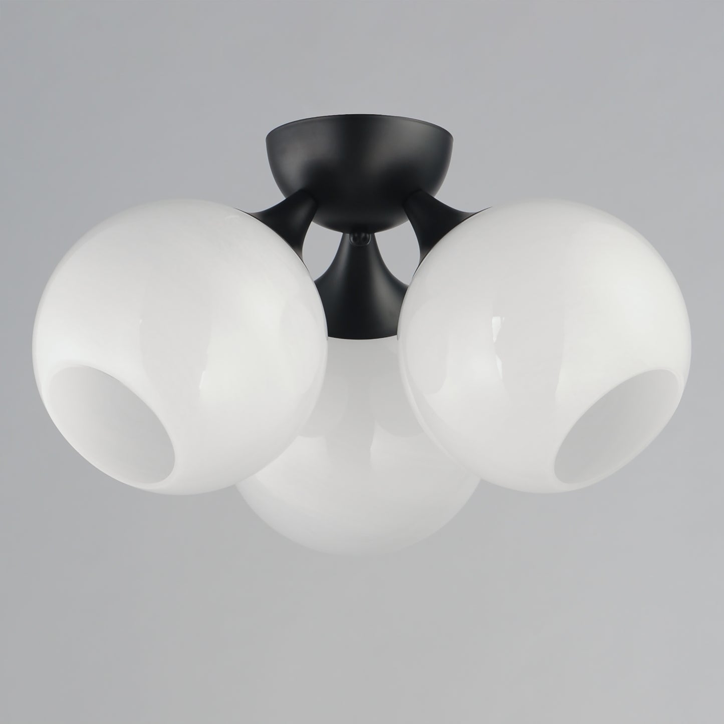 Neve 3-Light Semi Flush Black by Maxim Lighting