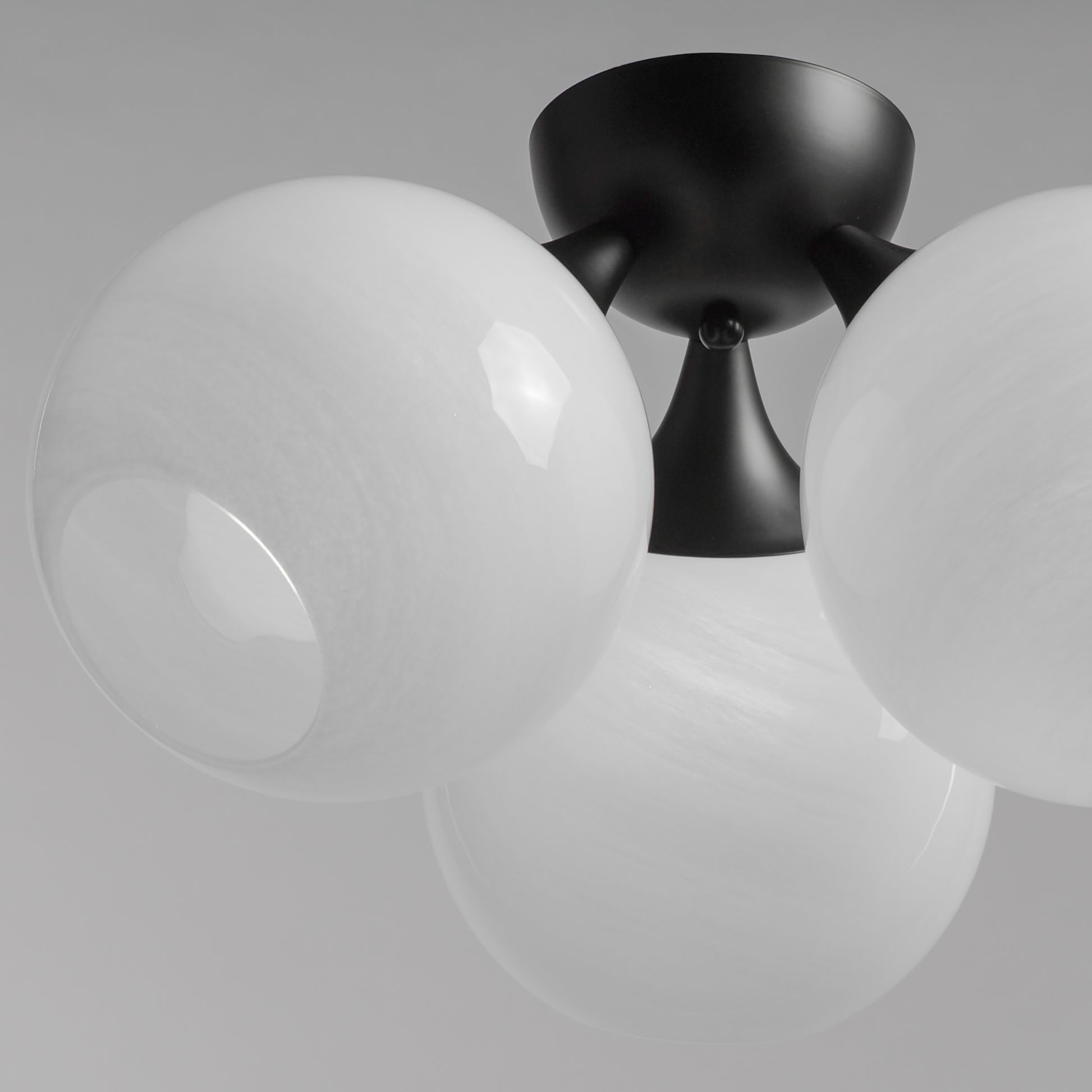 Neve 3-Light Semi Flush Black by Maxim Lighting