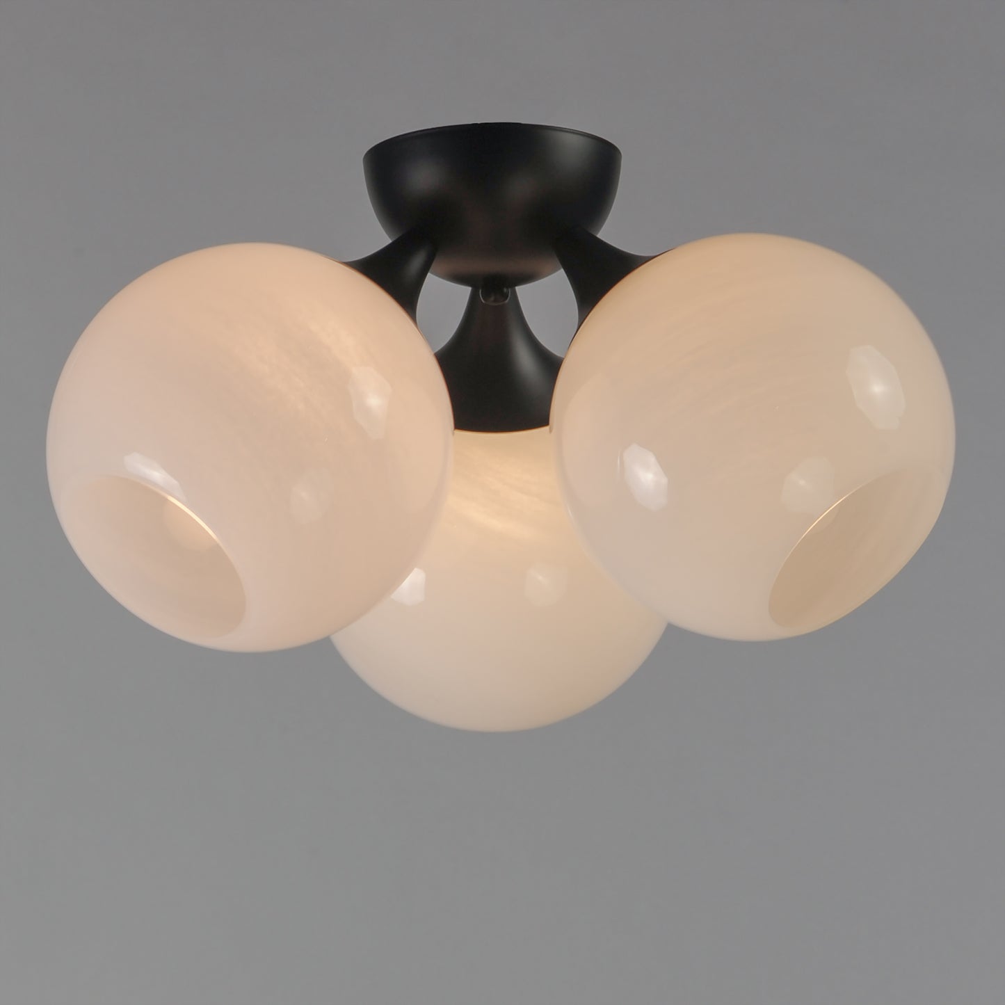 Neve 3-Light Semi Flush Black by Maxim Lighting