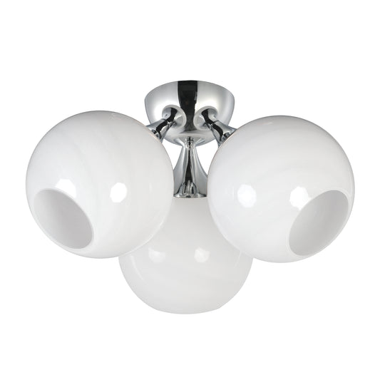 Neve 3-Light Semi Flush Polished Chrome by Maxim Lighting