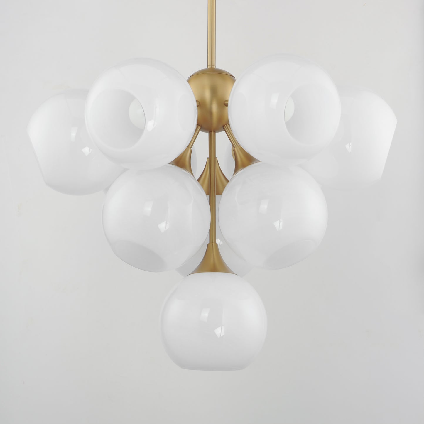 Neve 10-Light Pendant Natural Aged Brass by Maxim Lighting