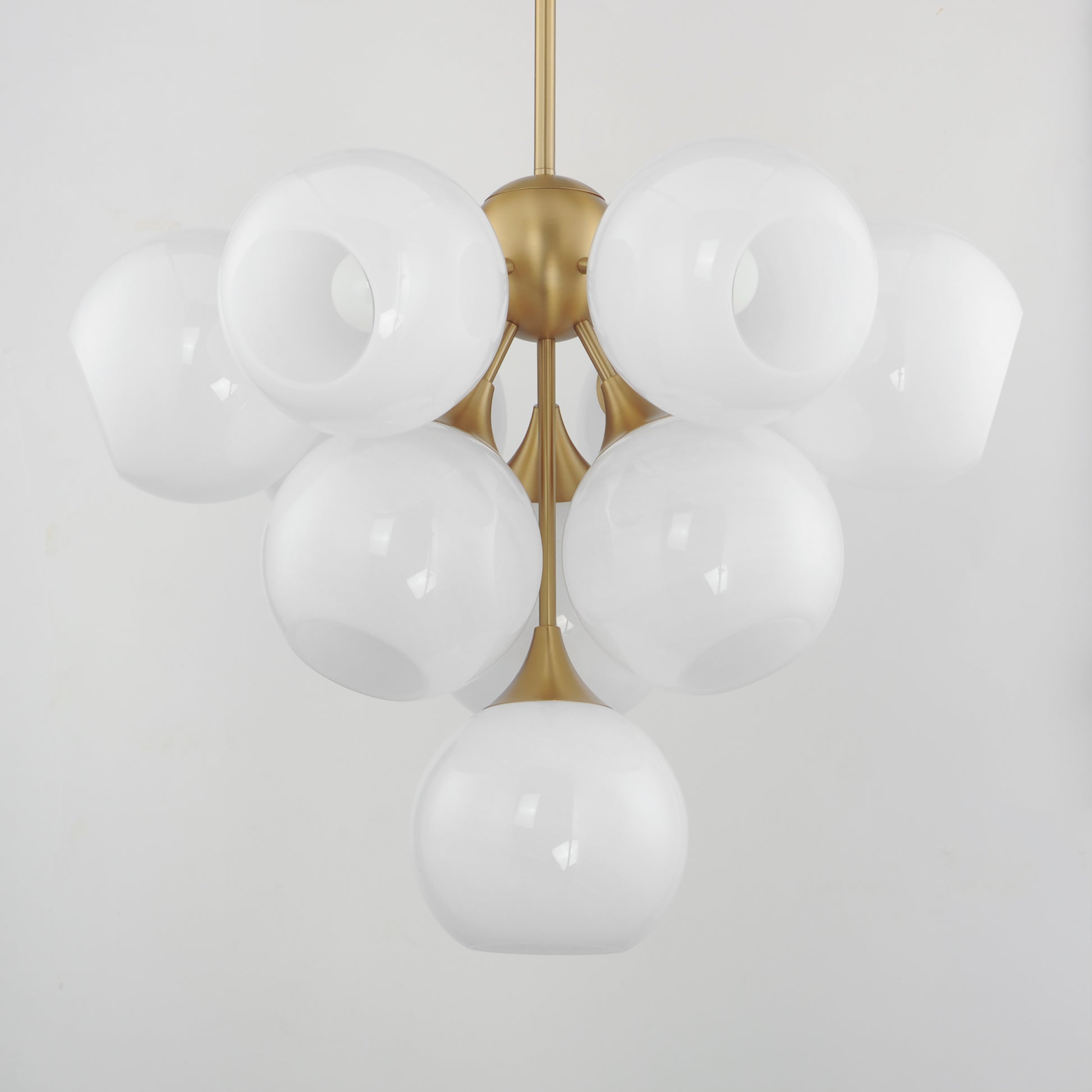 Neve 10-Light Pendant Natural Aged Brass by Maxim Lighting