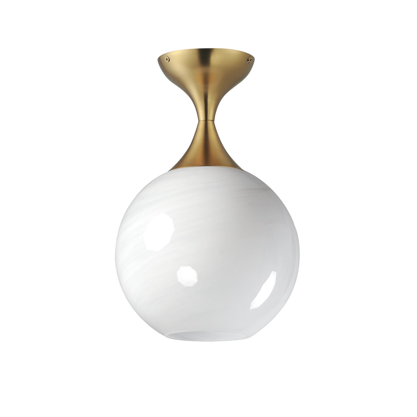 Neve Flush Mount Natural Aged Brass by Maxim Lighting
