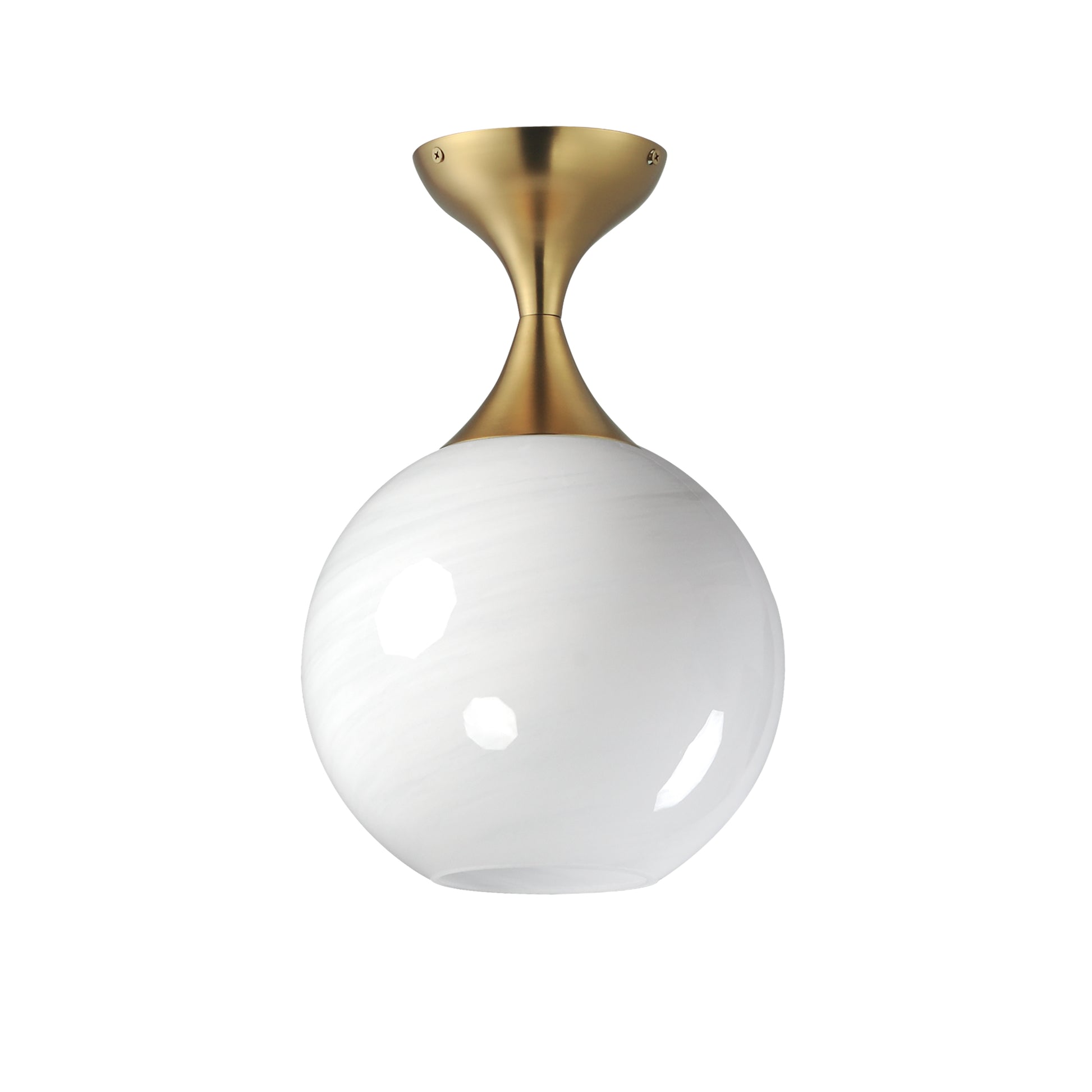 Neve Flush Mount Natural Aged Brass by Maxim Lighting