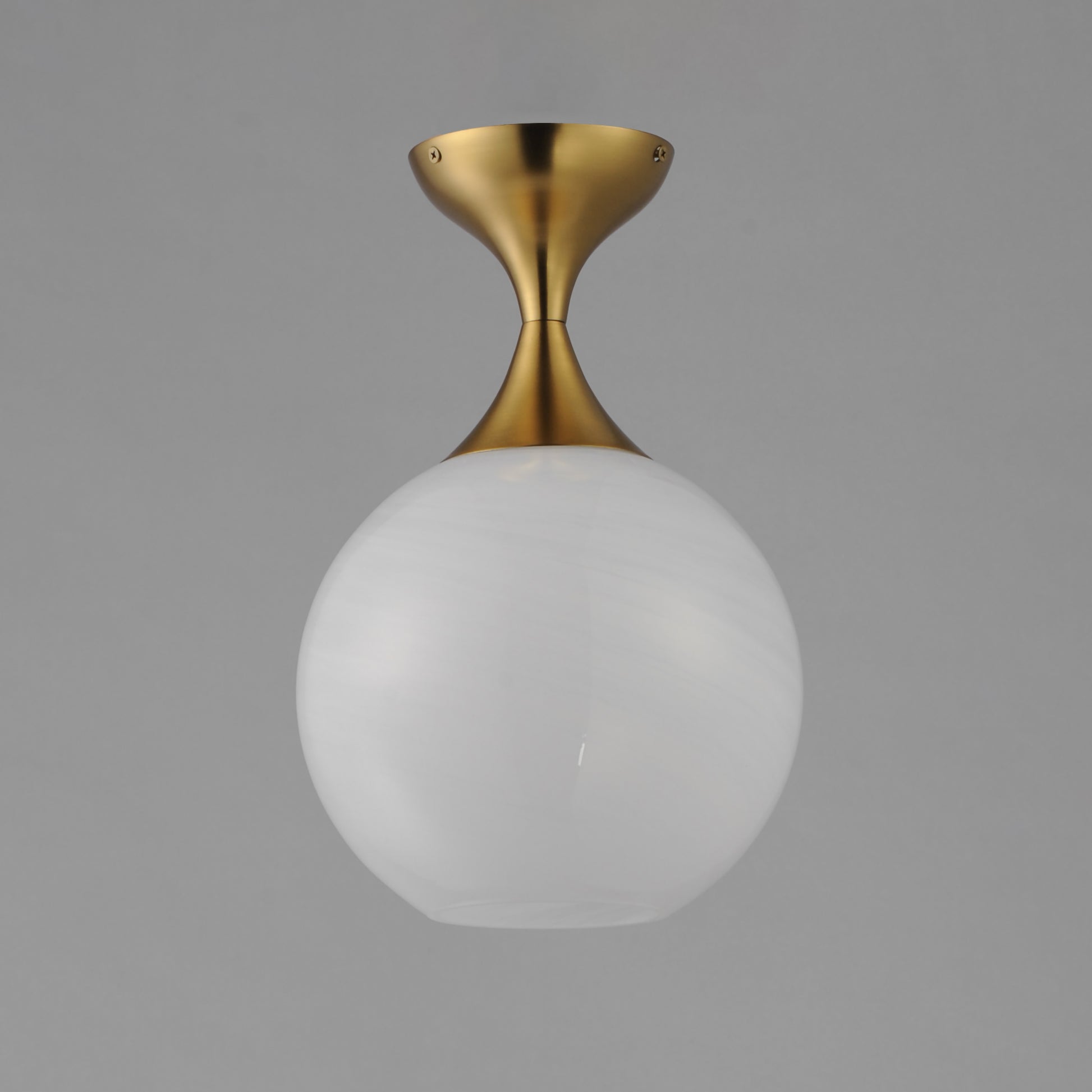 Neve Flush Mount Natural Aged Brass by Maxim Lighting