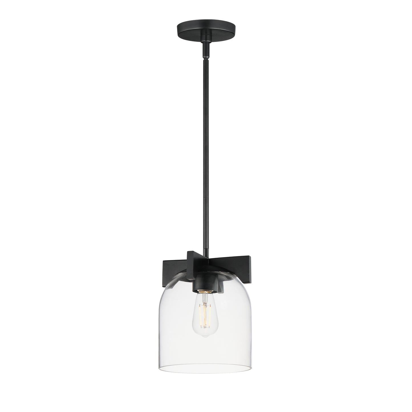 Scoop Pendant/Flush Mount Black by Maxim Lighting