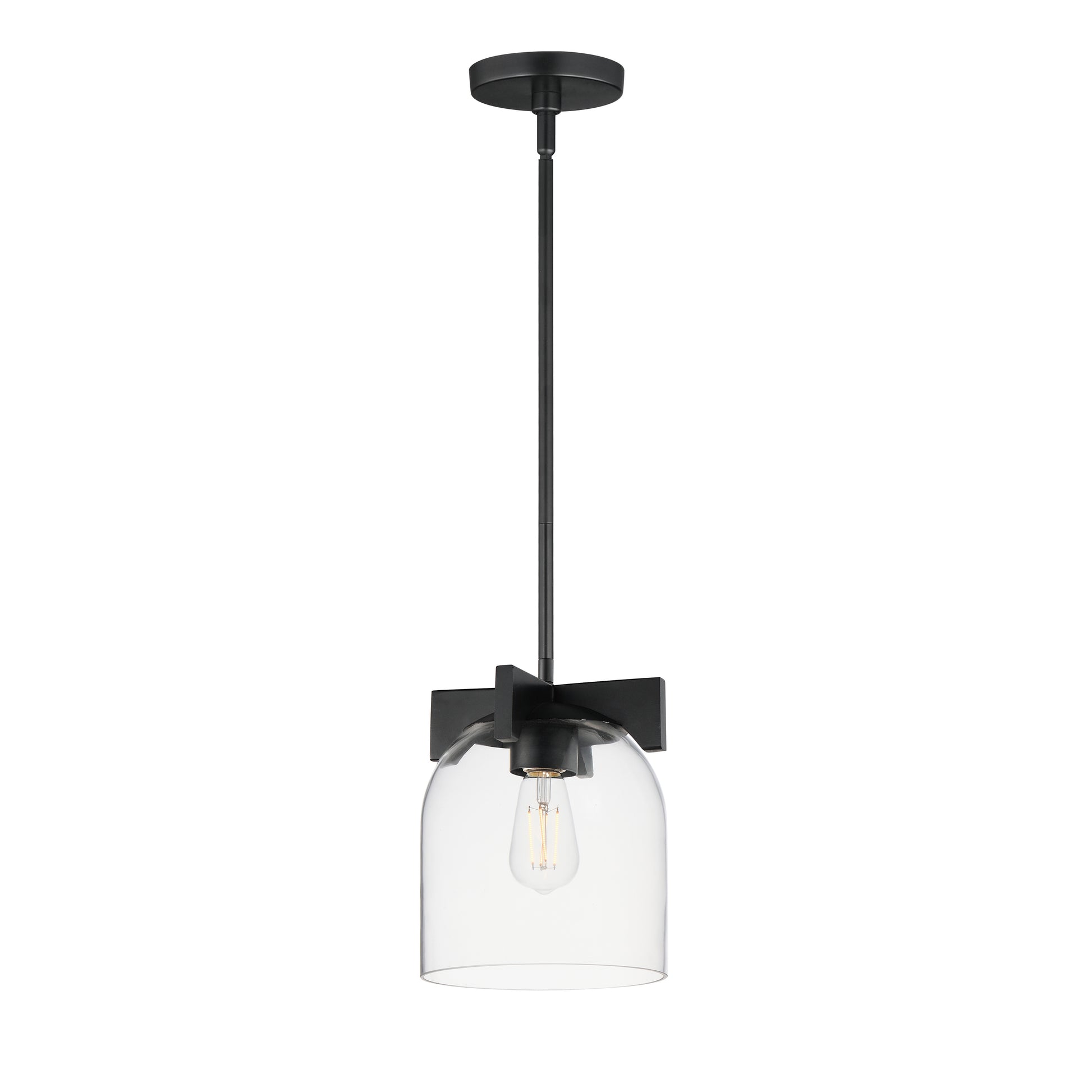 Scoop Pendant/Flush Mount Black by Maxim Lighting