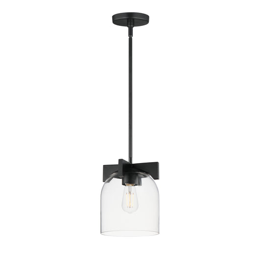 Scoop Pendant/Flush Mount Black by Maxim Lighting