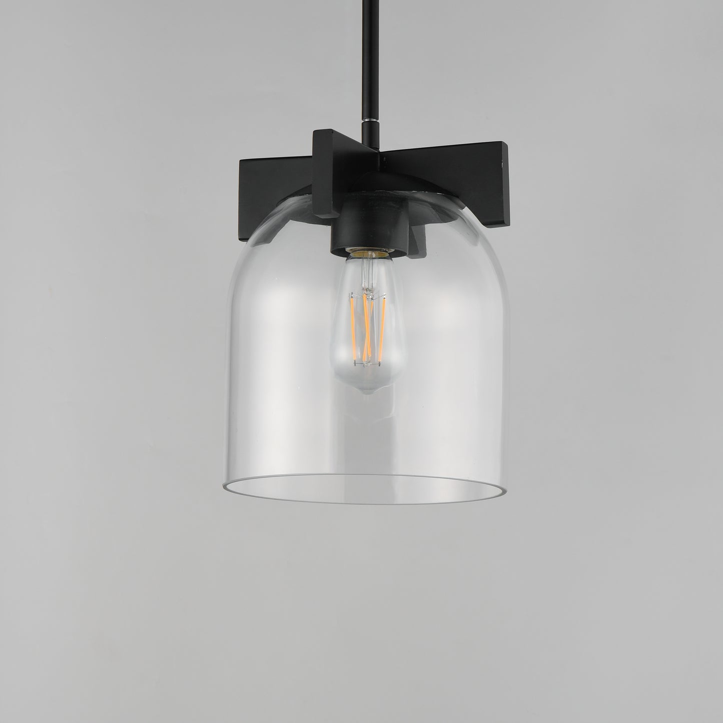Scoop Pendant/Flush Mount Black by Maxim Lighting