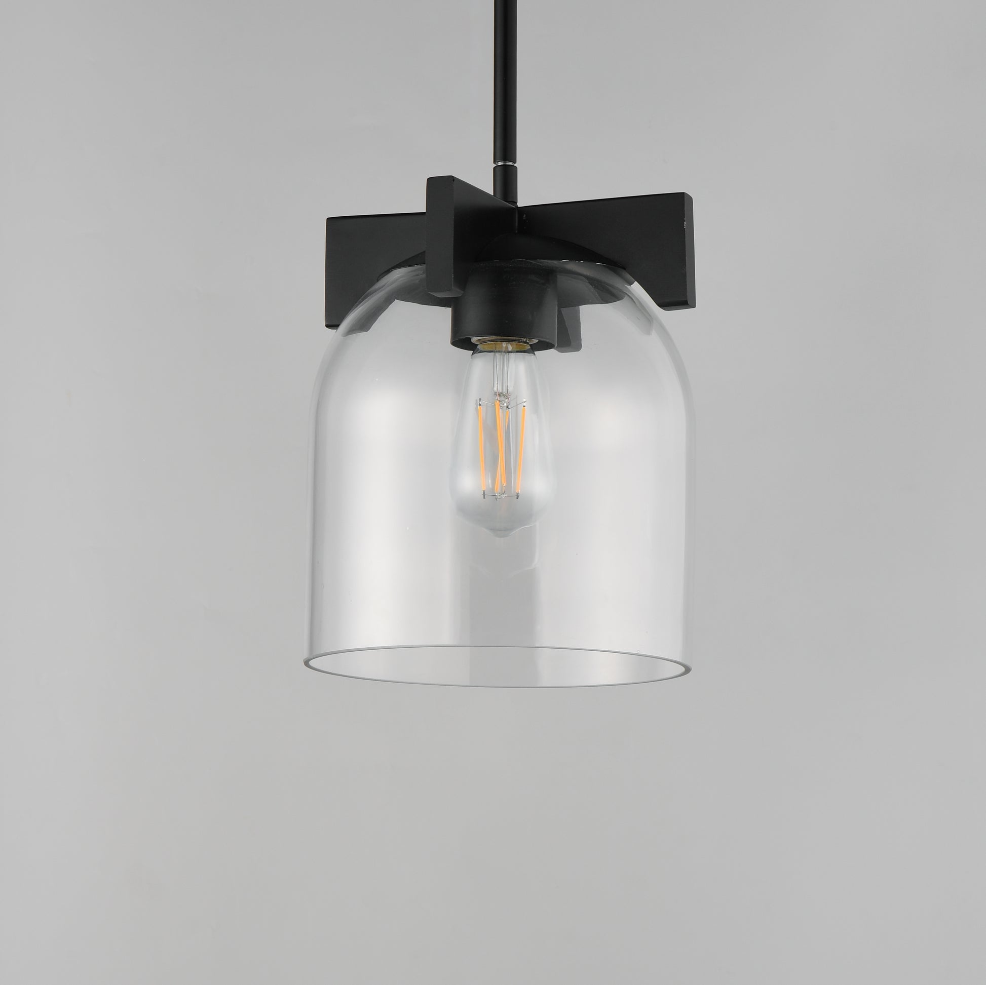 Scoop Pendant/Flush Mount Black by Maxim Lighting