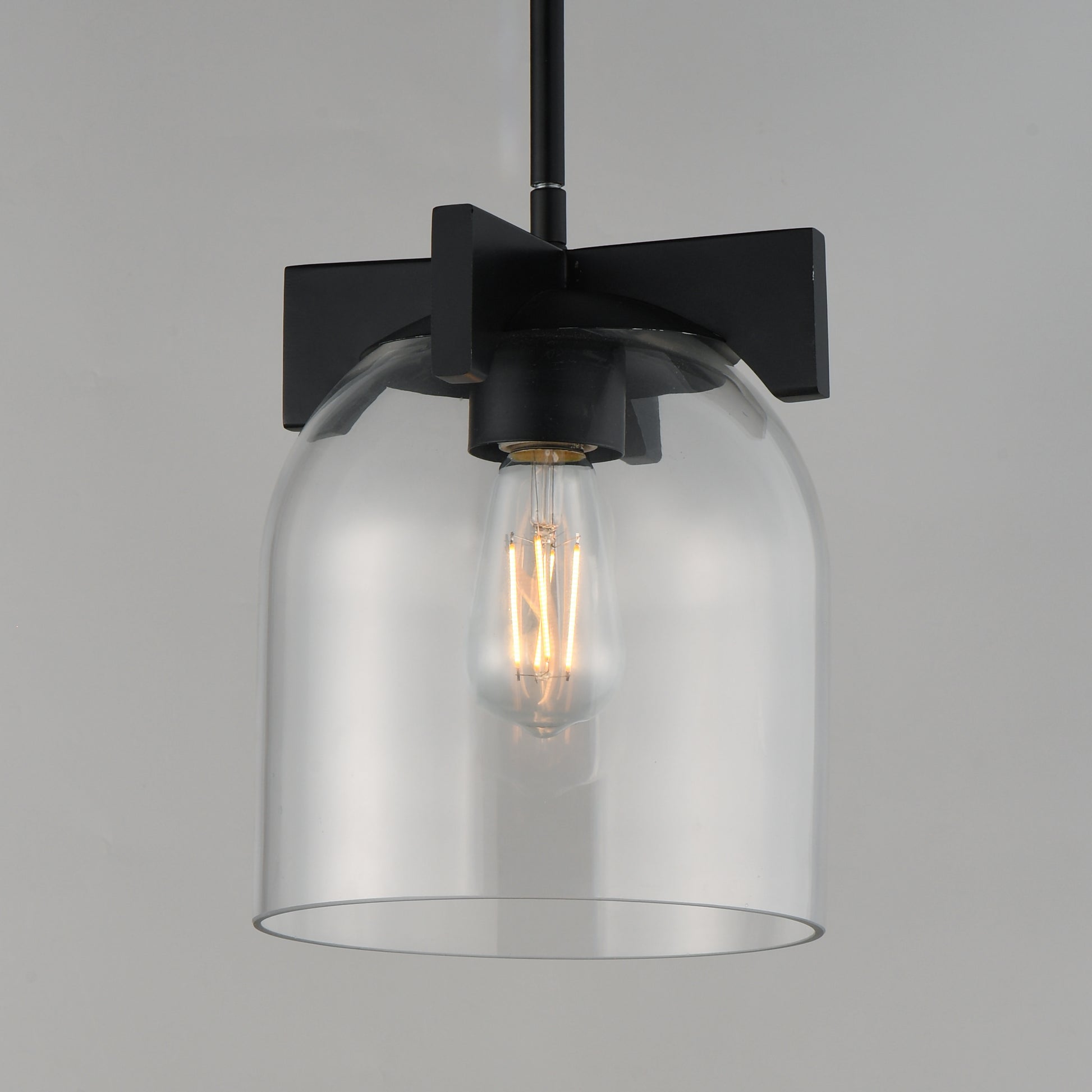 Scoop Pendant/Flush Mount Black by Maxim Lighting