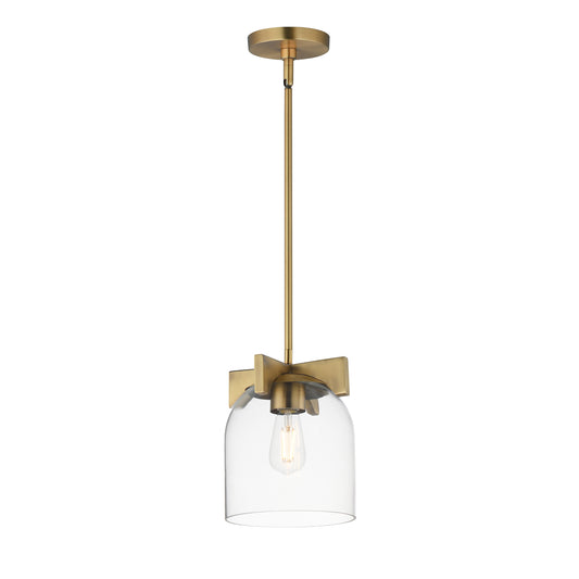 Scoop Pendant/Flush Mount Natural Aged Brass by Maxim Lighting