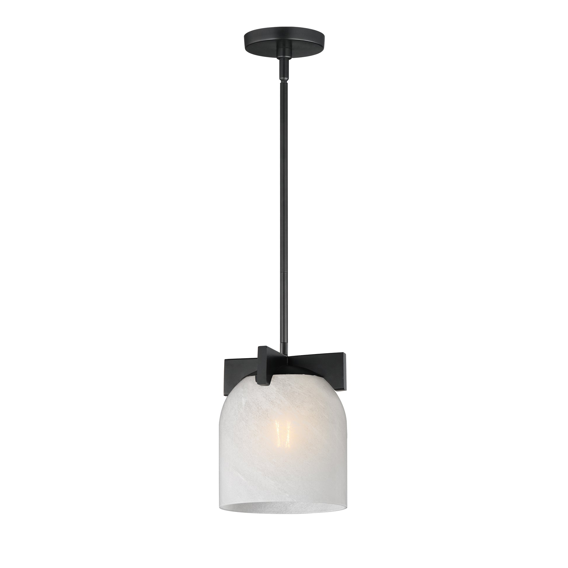 Scoop Pendant/Flush Mount Black by Maxim Lighting