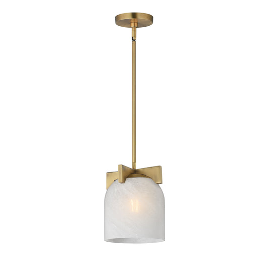 Scoop Pendant/Flush Mount Natural Aged Brass by Maxim Lighting