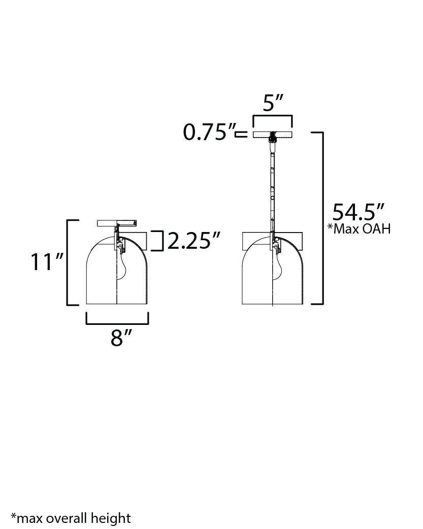 Scoop Pendant/Flush Mount Polished Chrome by Maxim Lighting