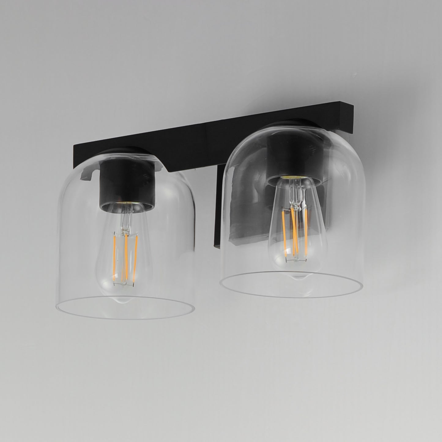 Scoop 2-Light Bath Vanity Black by Maxim Lighting