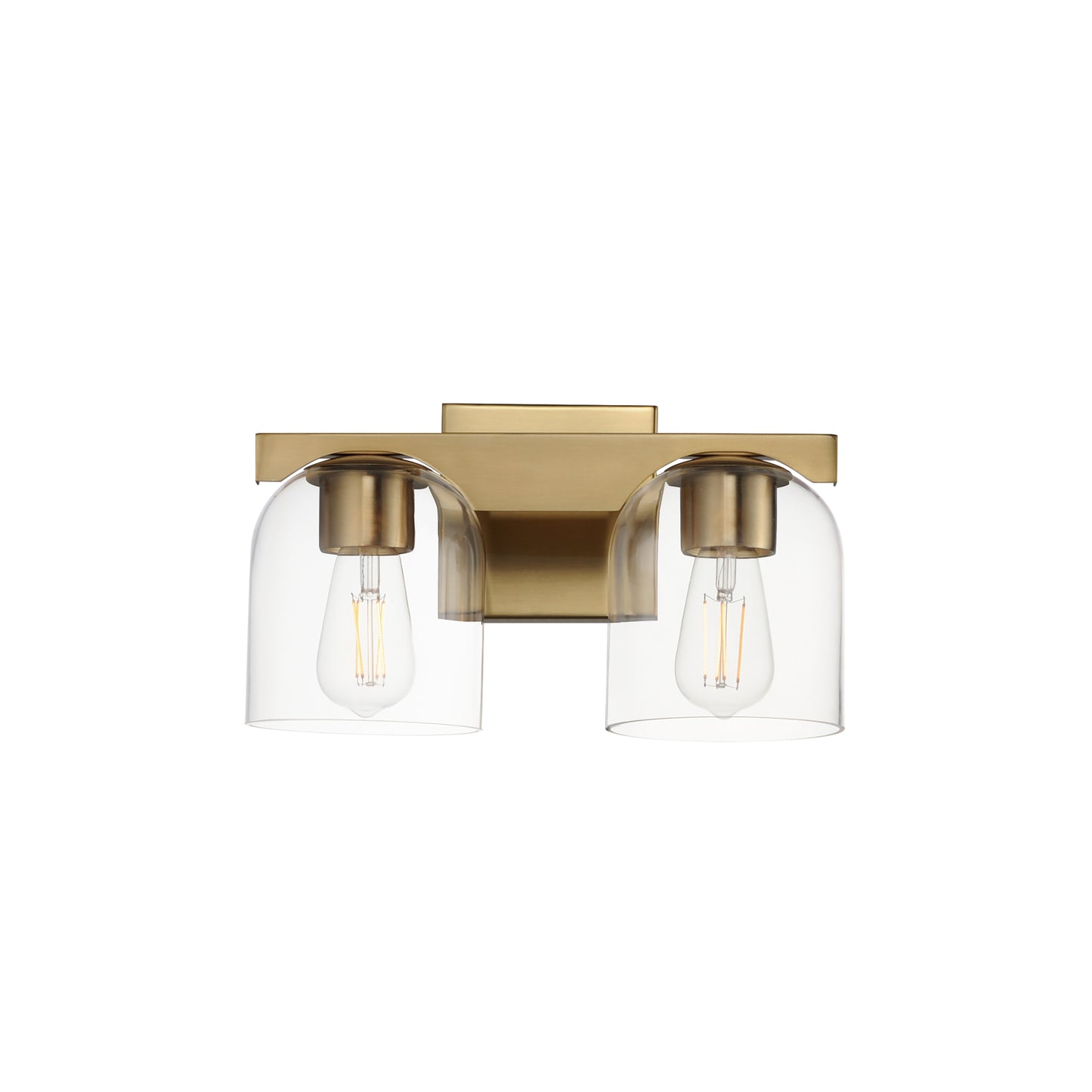 Scoop 2-Light Bath Vanity Natural Aged Brass by Maxim Lighting