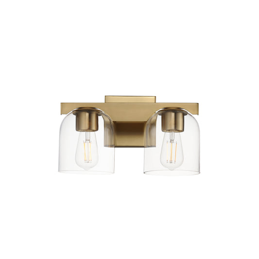Scoop 2-Light Bath Vanity Natural Aged Brass by Maxim Lighting