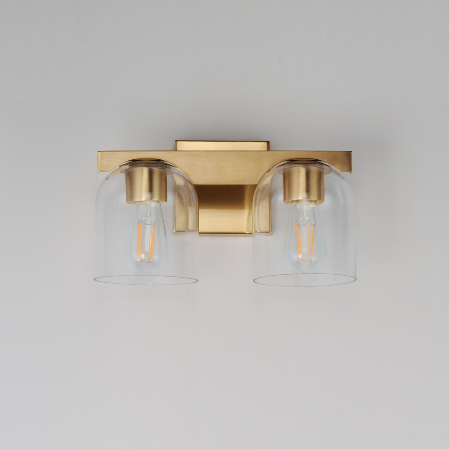 Scoop 2-Light Bath Vanity Natural Aged Brass by Maxim Lighting