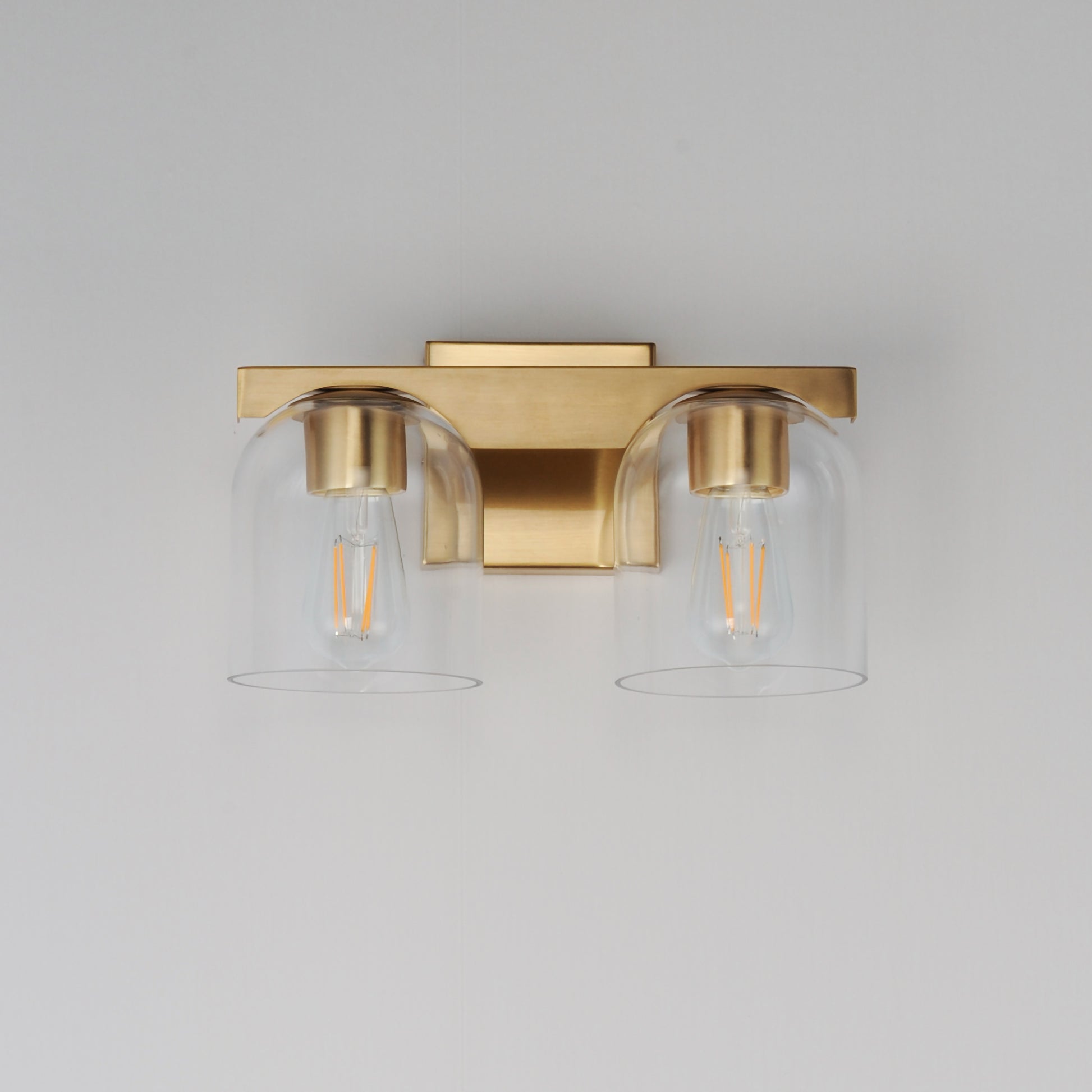 Scoop 2-Light Bath Vanity Natural Aged Brass by Maxim Lighting
