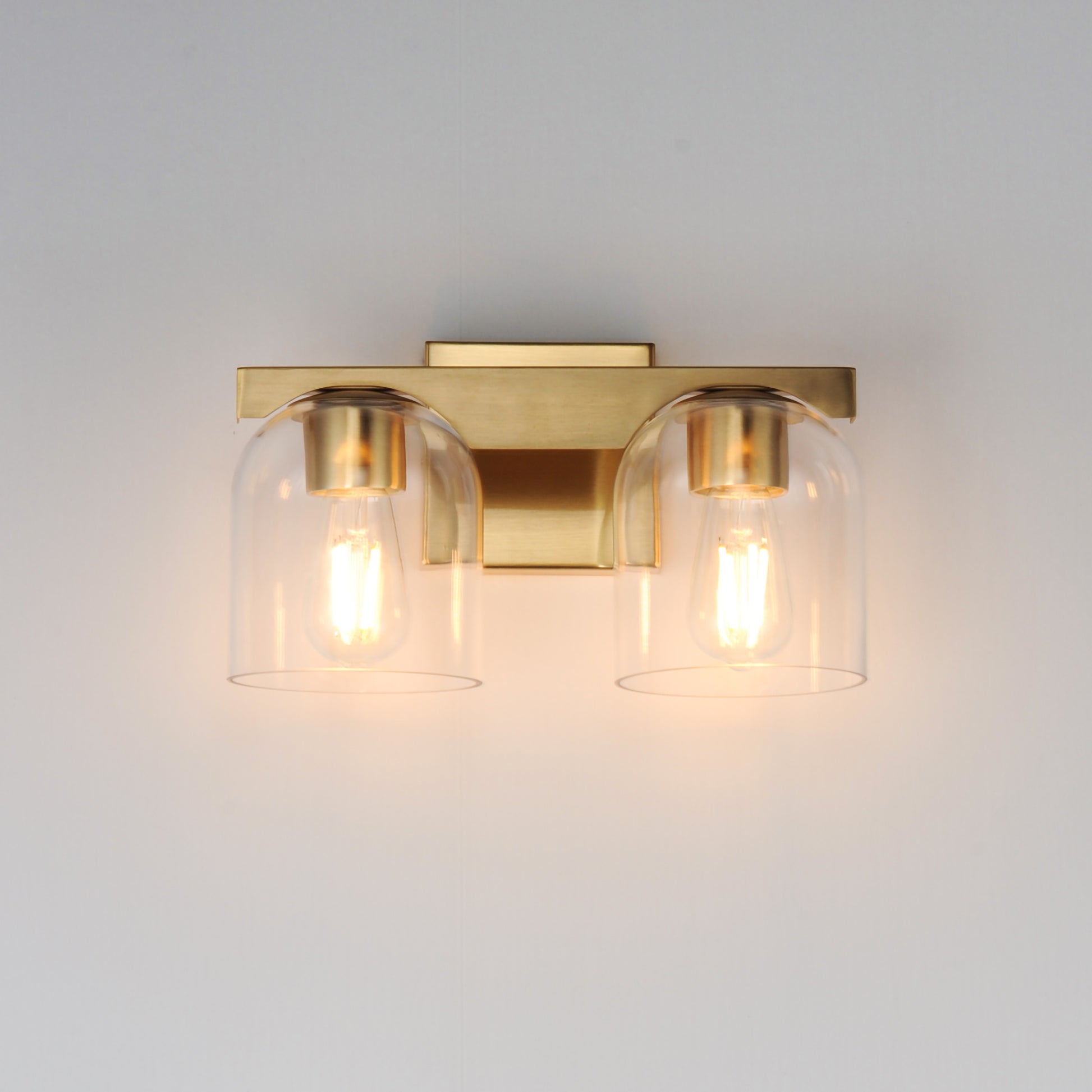 Scoop 2-Light Bath Vanity Natural Aged Brass by Maxim Lighting