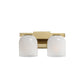 Scoop 2-Light Bath Vanity Natural Aged Brass by Maxim Lighting