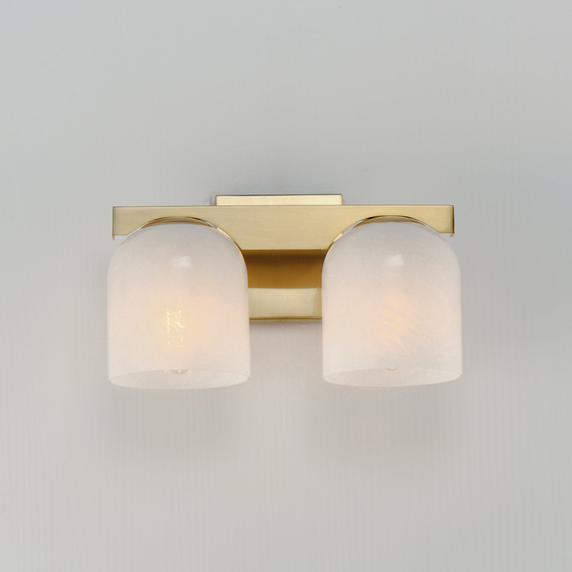 Scoop 2-Light Bath Vanity Natural Aged Brass by Maxim Lighting