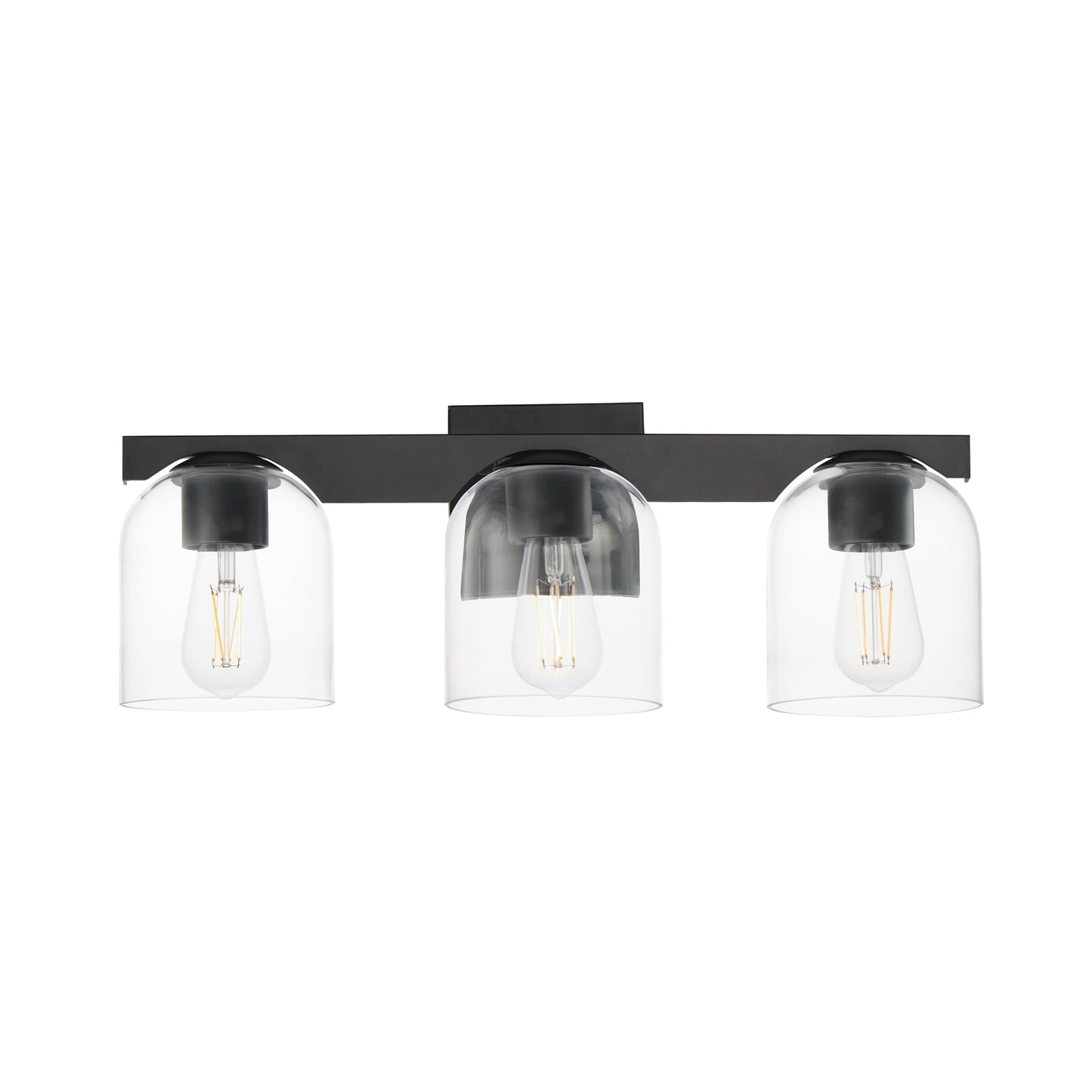 Scoop 3-Light Bath Vanity Black by Maxim Lighting