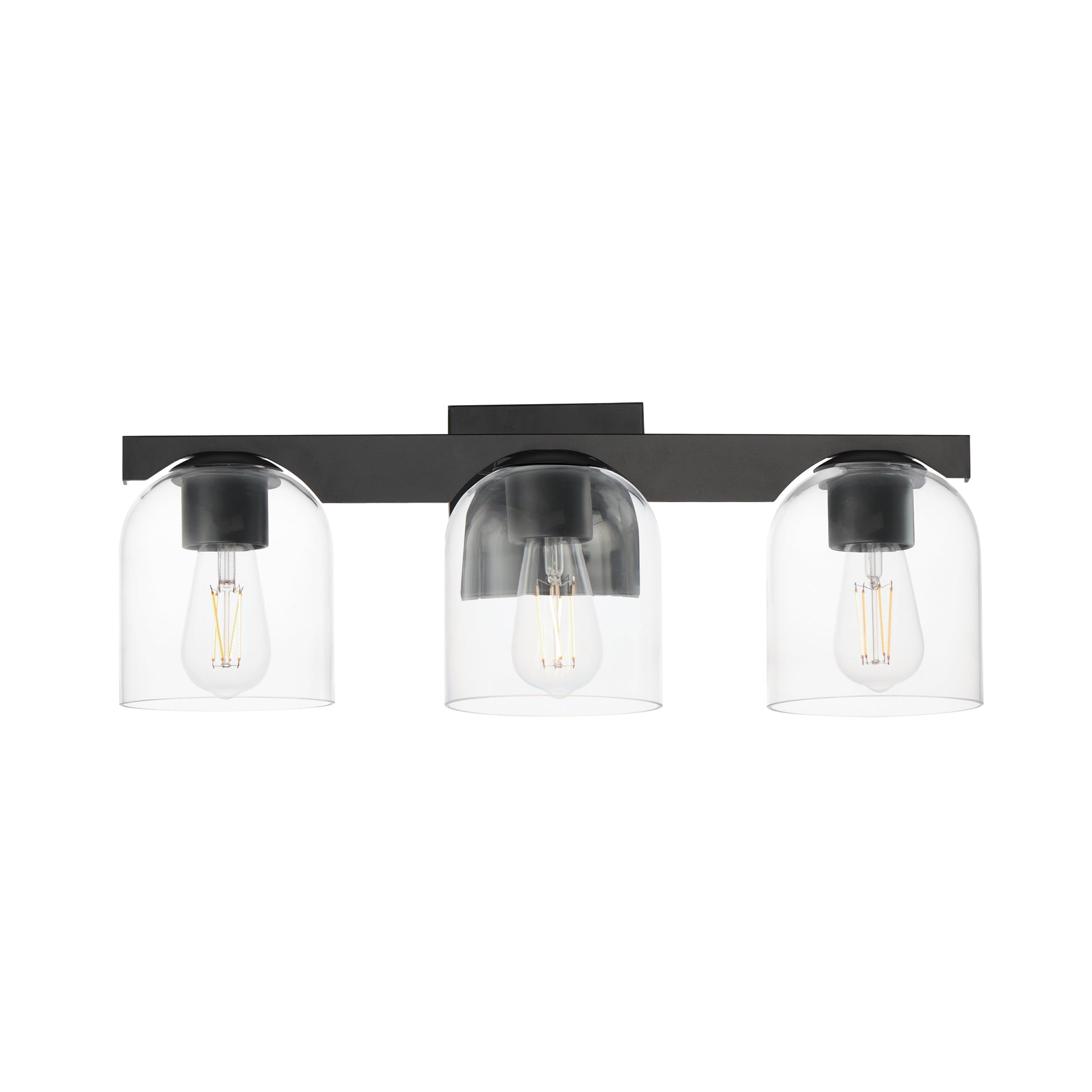 Scoop 3-Light Bath Vanity Black by Maxim Lighting