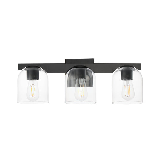 Scoop 3-Light Bath Vanity Black by Maxim Lighting
