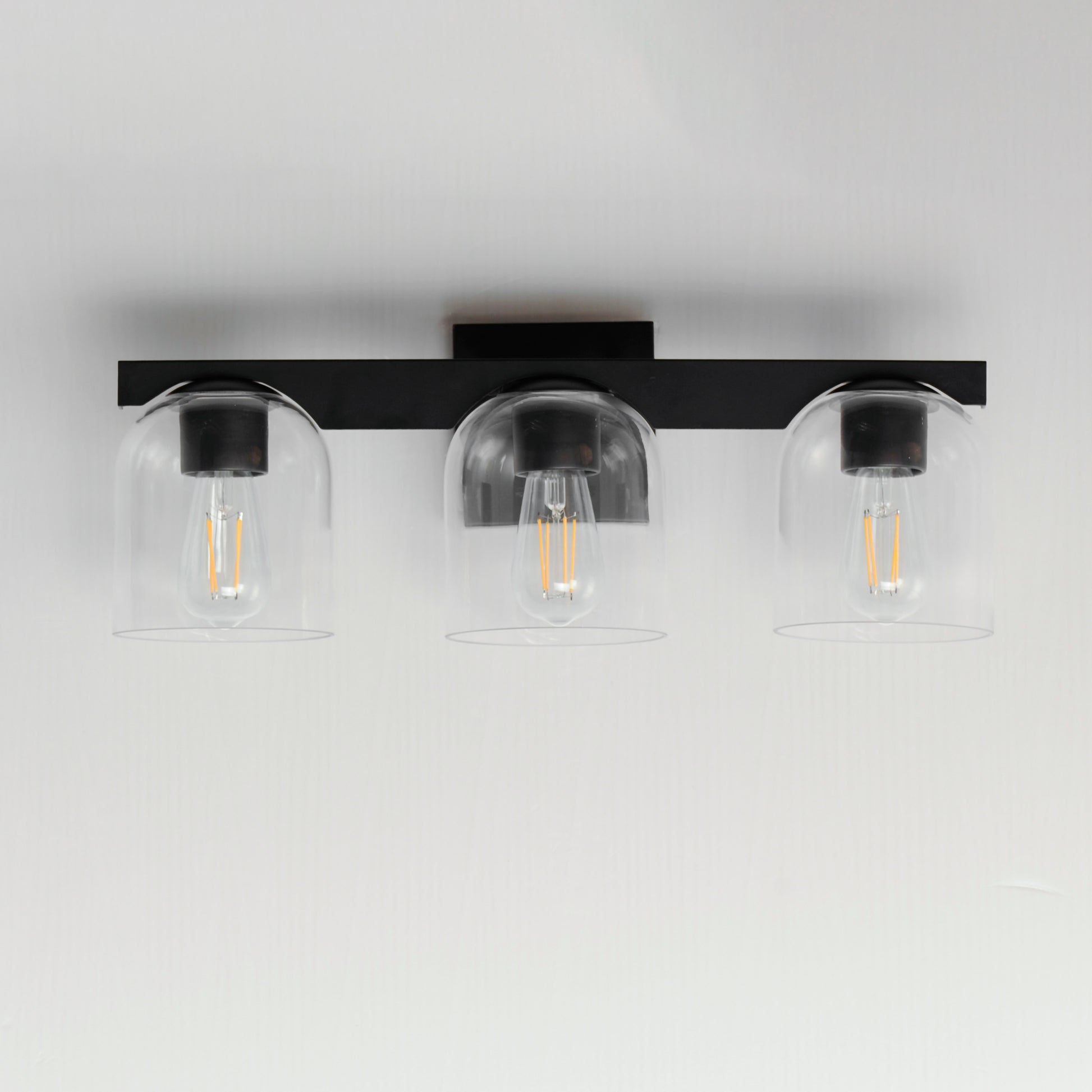 Scoop 3-Light Bath Vanity Black by Maxim Lighting